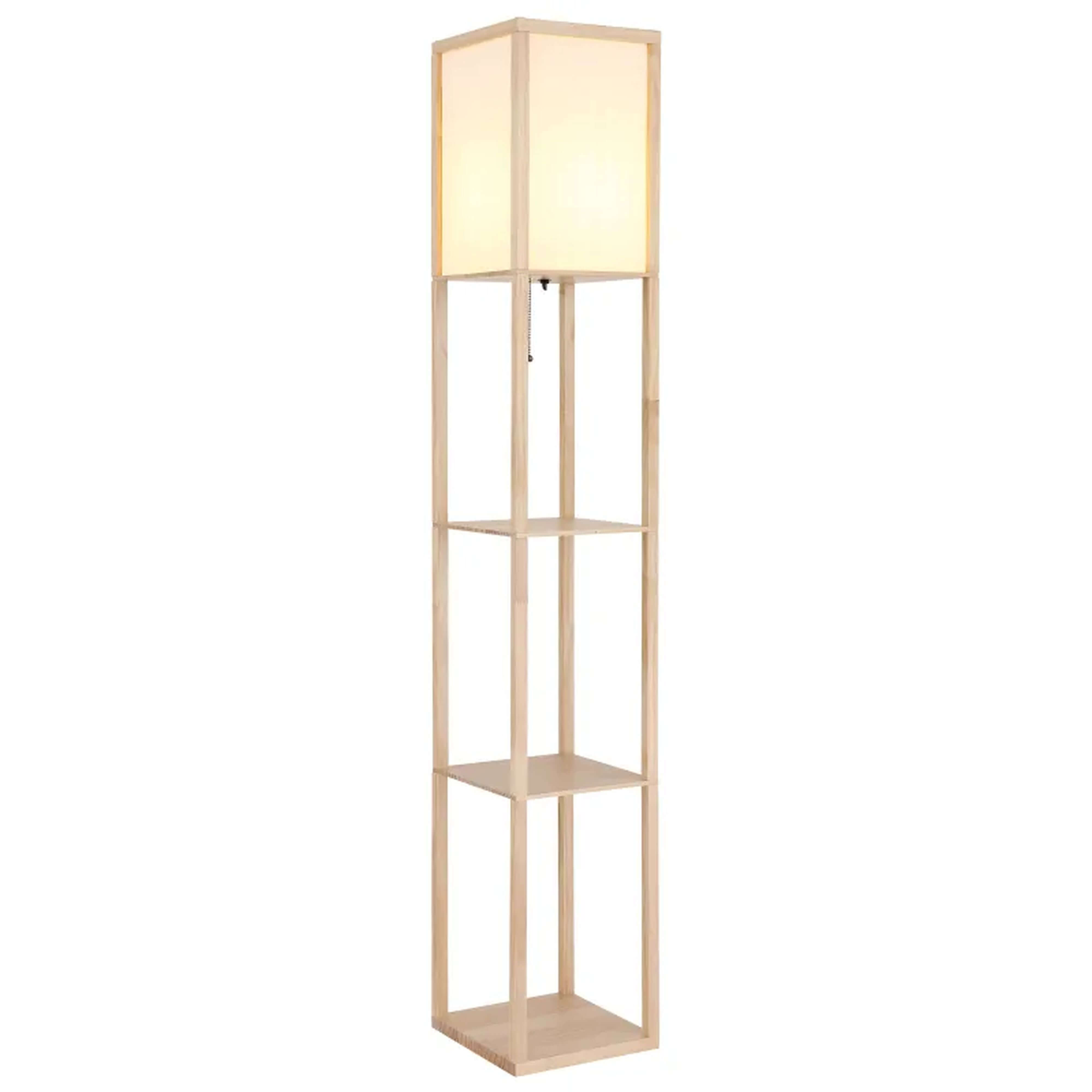 Globo Lighting Tabitha lámpara de pie 1x60 W blanco-marrón 58611