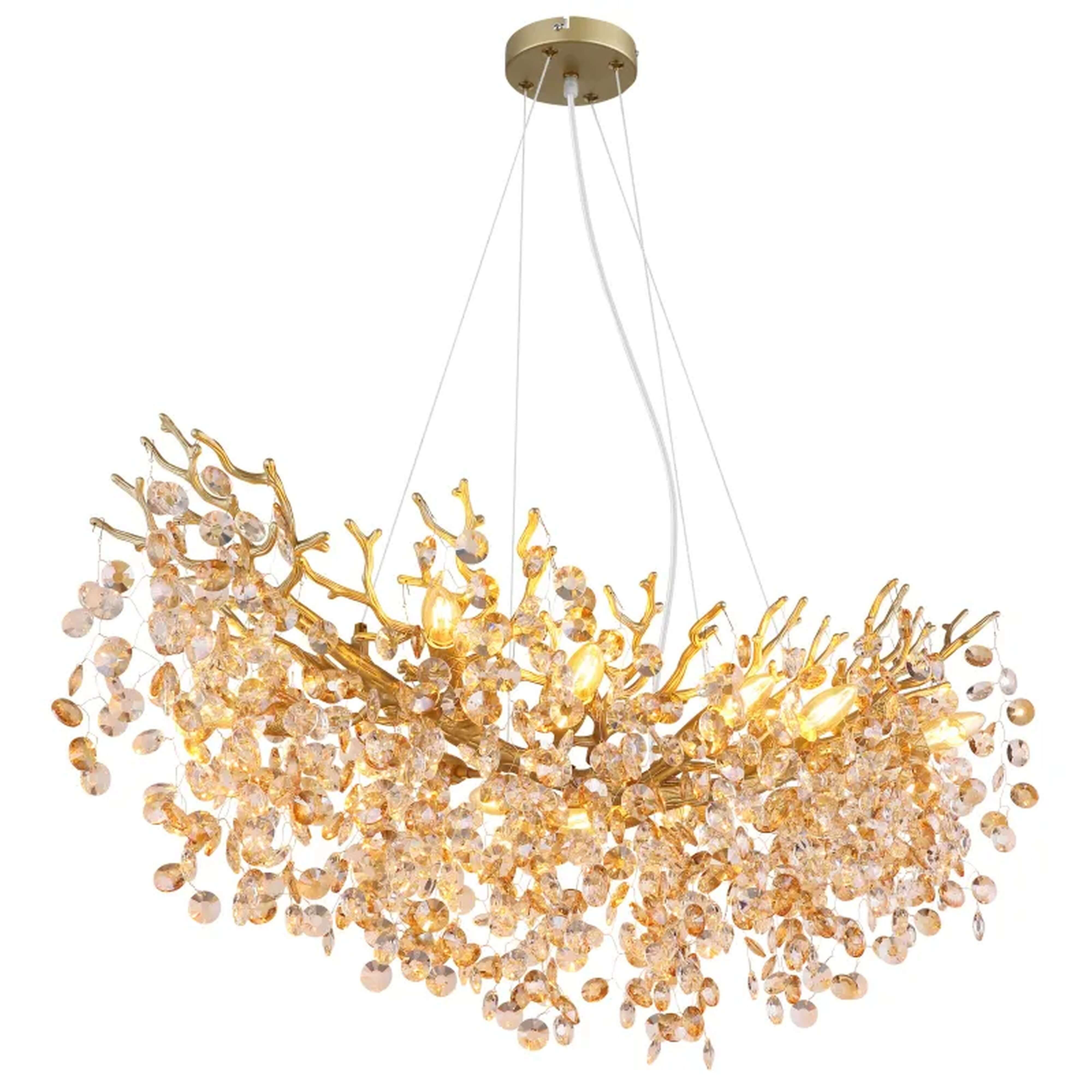 Globo Lighting Queena lámpara colgante x40 W oro-ámbar 64138H3G