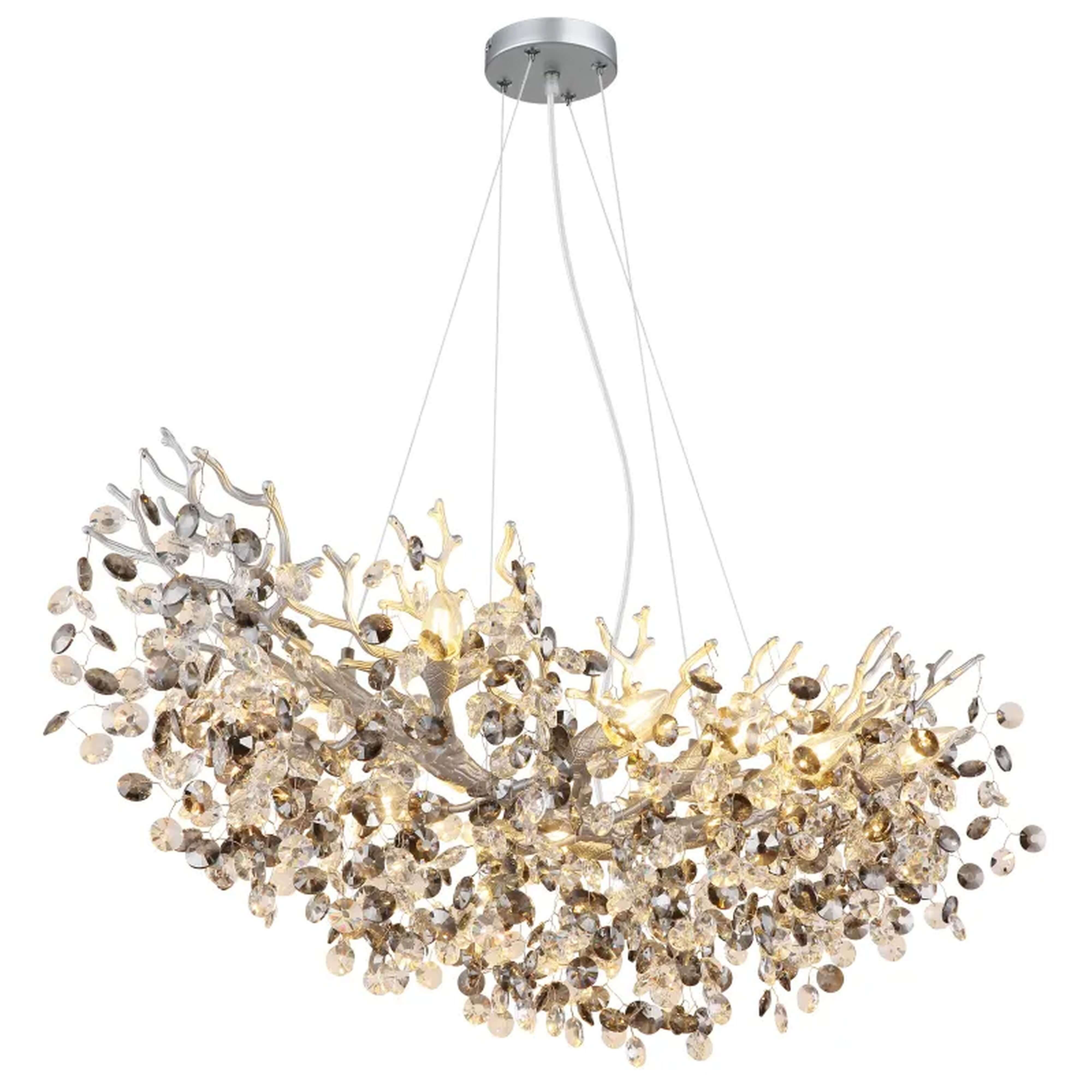 Globo Lighting Queena lámpara colgante inteligente x40 W humado-plata 64138H3S