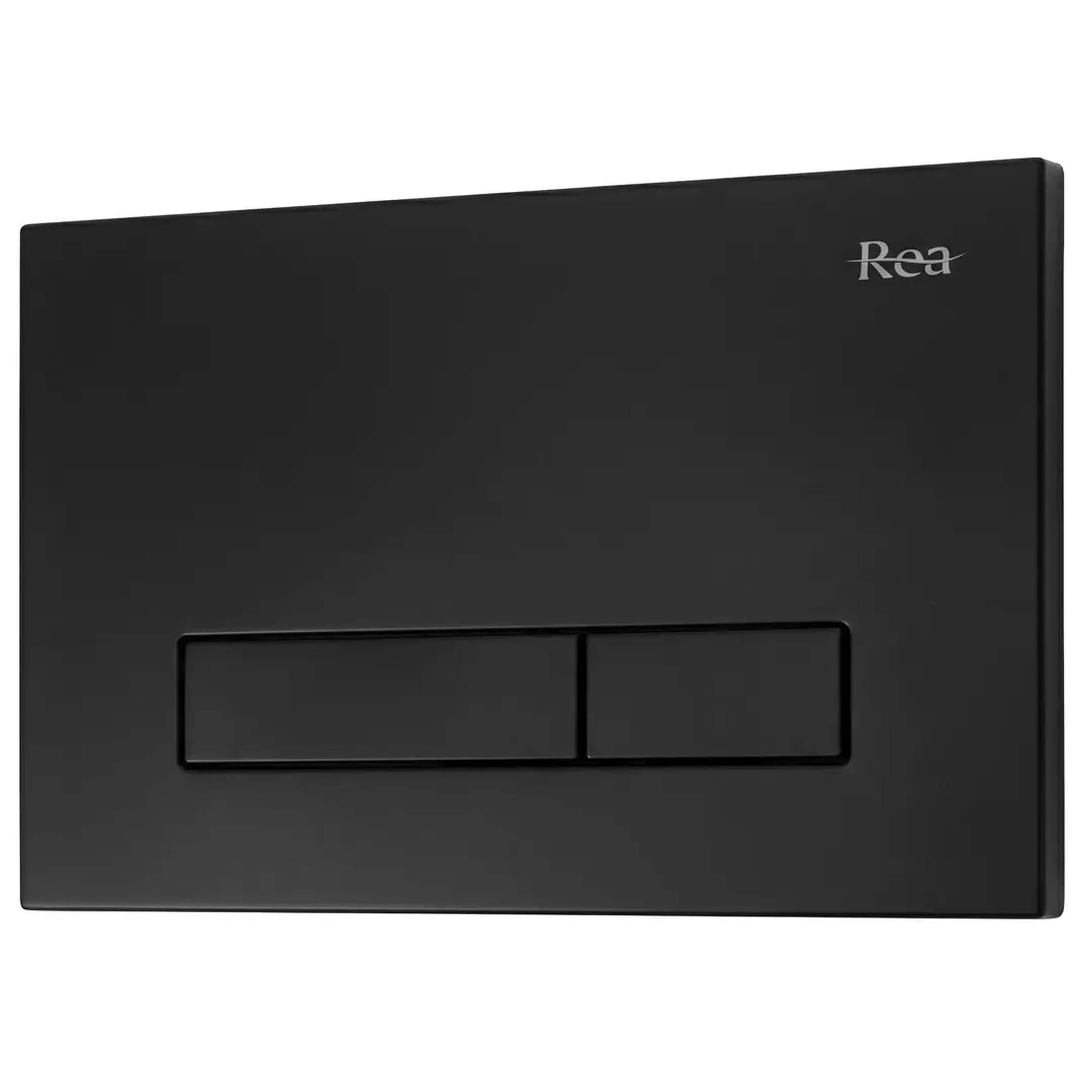 Rea HD botón de descarga para WC negro REA-E0633