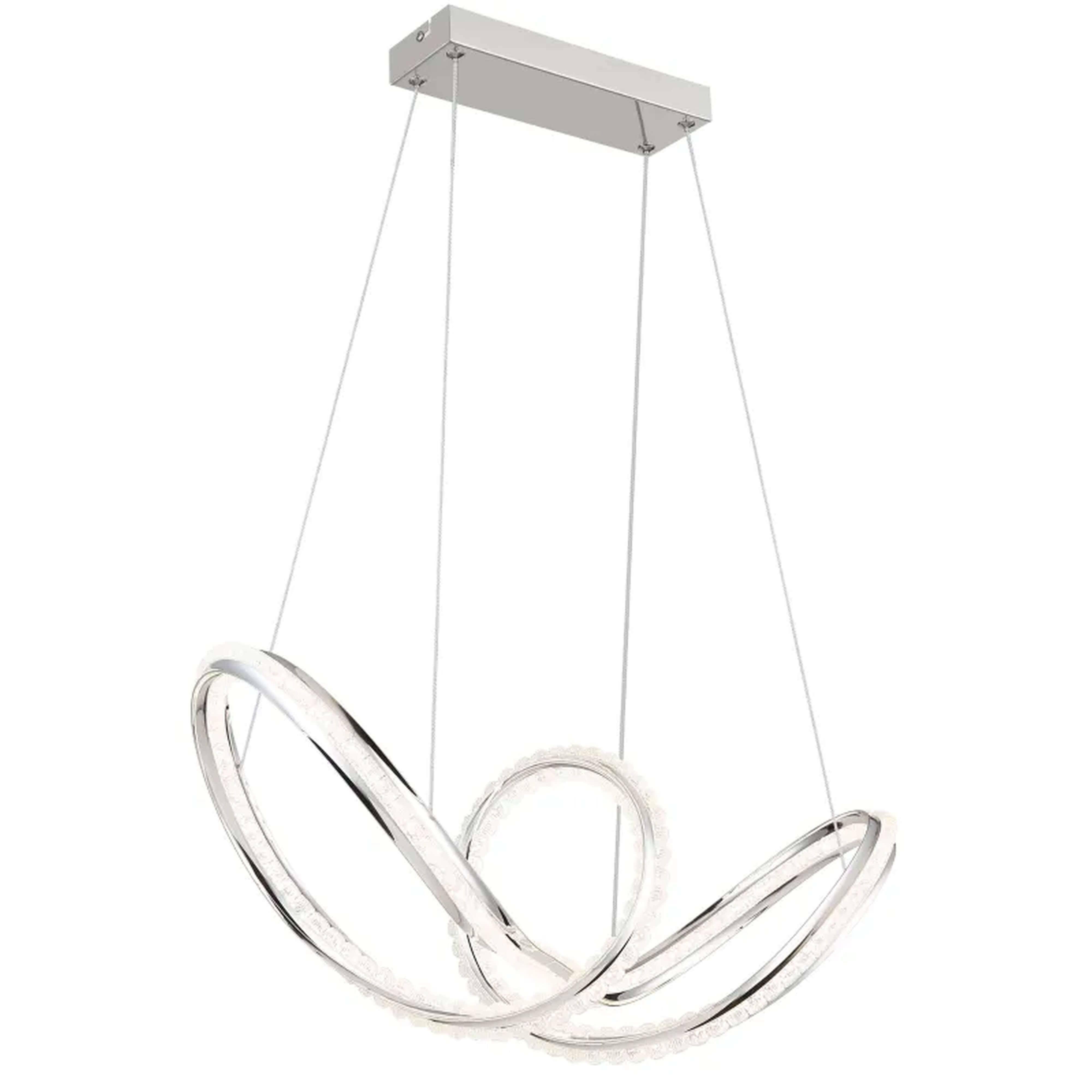 Globo Lighting Evangeline lámpara colgante inteligente 1x45 W cromo 67440H
