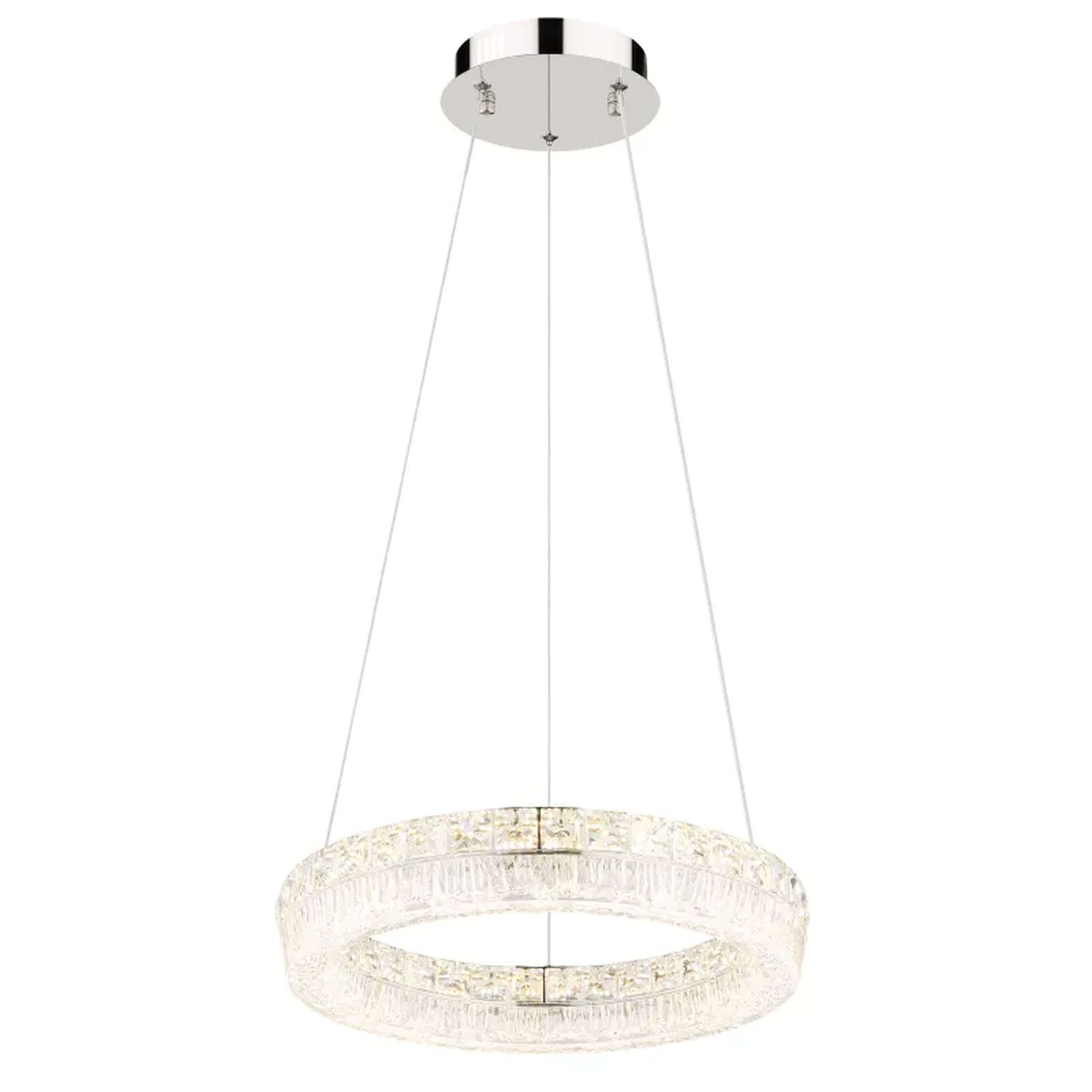 Globo Lighting Laurel lámpara colgante inteligente 1x24 W cromo-transparente 67387-24