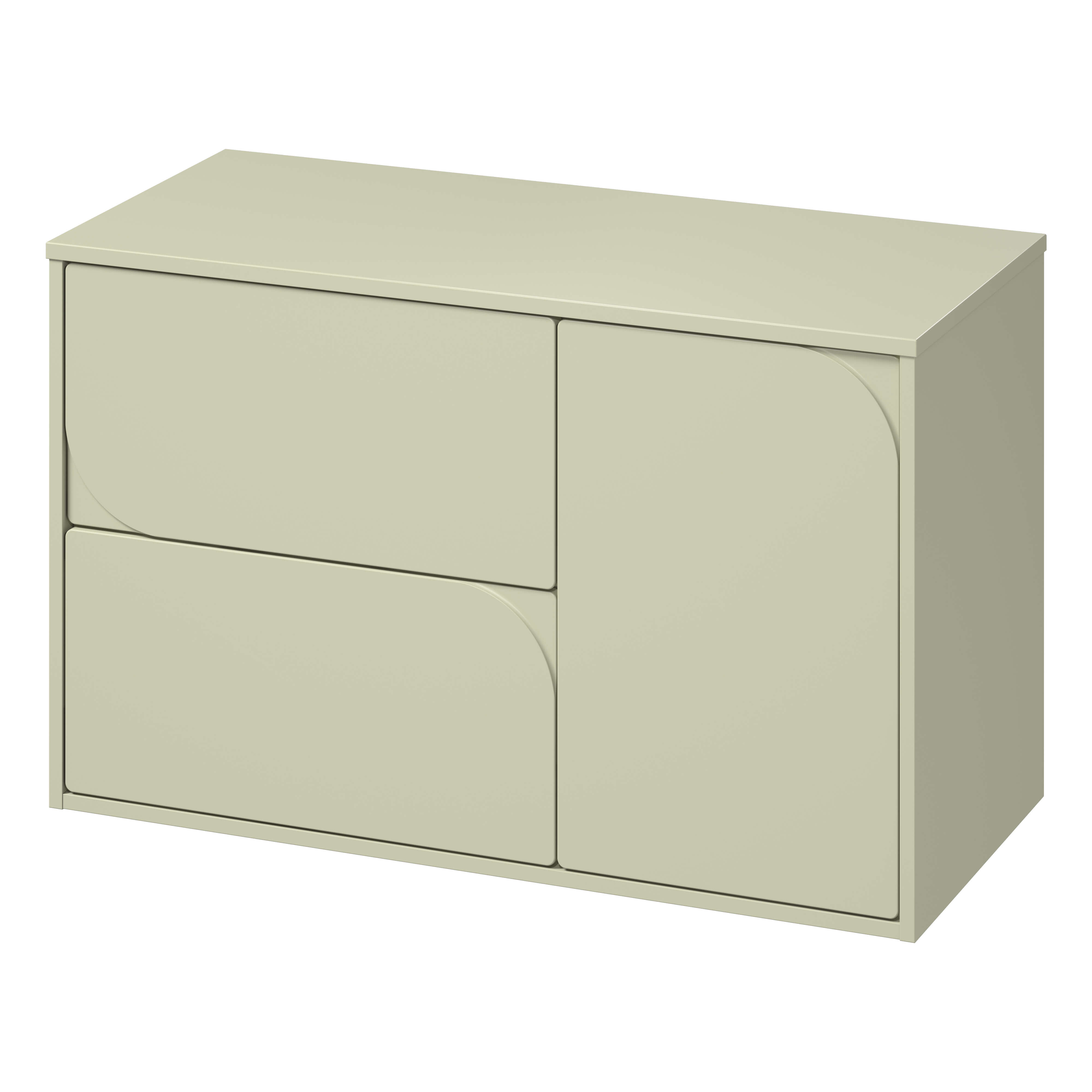 Cersanit Crea II armario 100x45x61.8 cm suspendido, para lavabo verde S1062–006