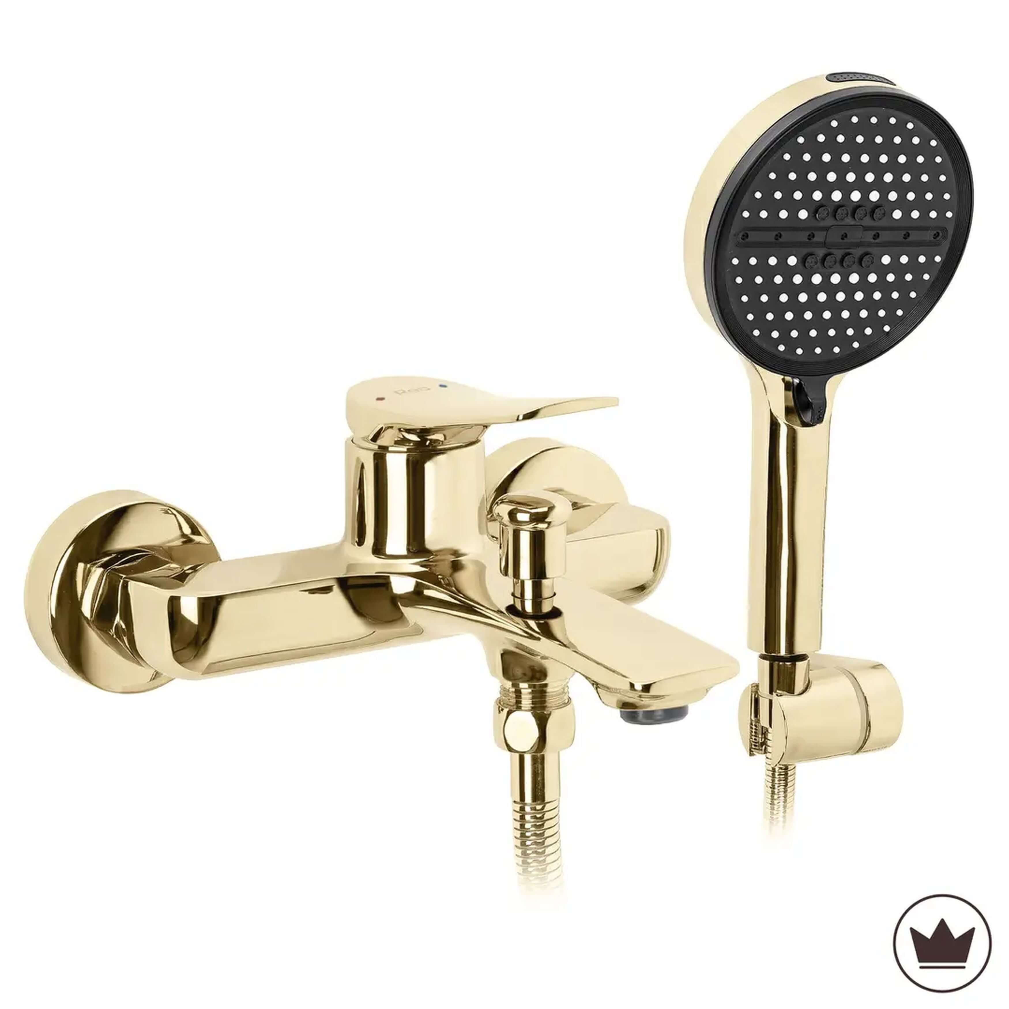 Rea Vision grifo de bañera y ducha a pared oro REA-B6736