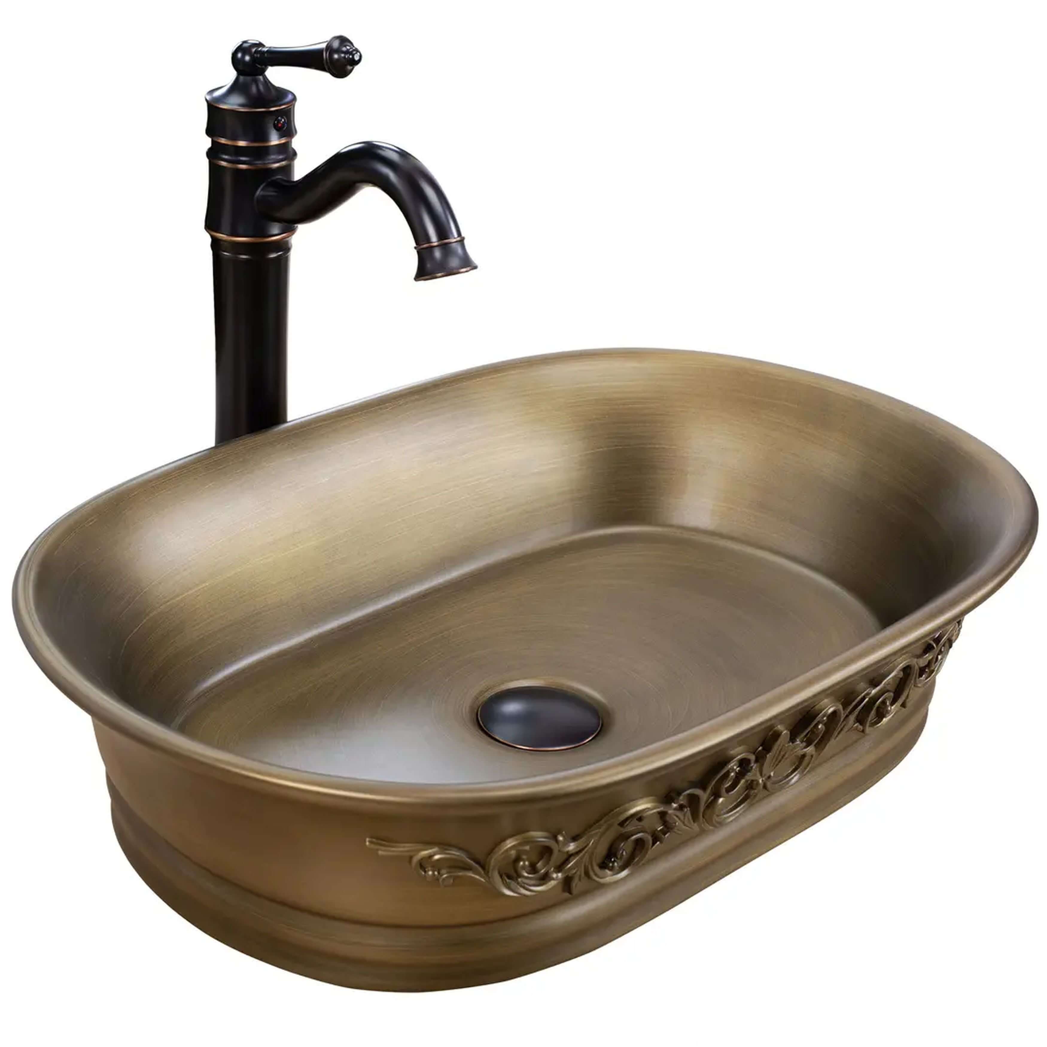 Rea Wilma lavabo 55x38 cm oval sobre encimera mate REA-U3305