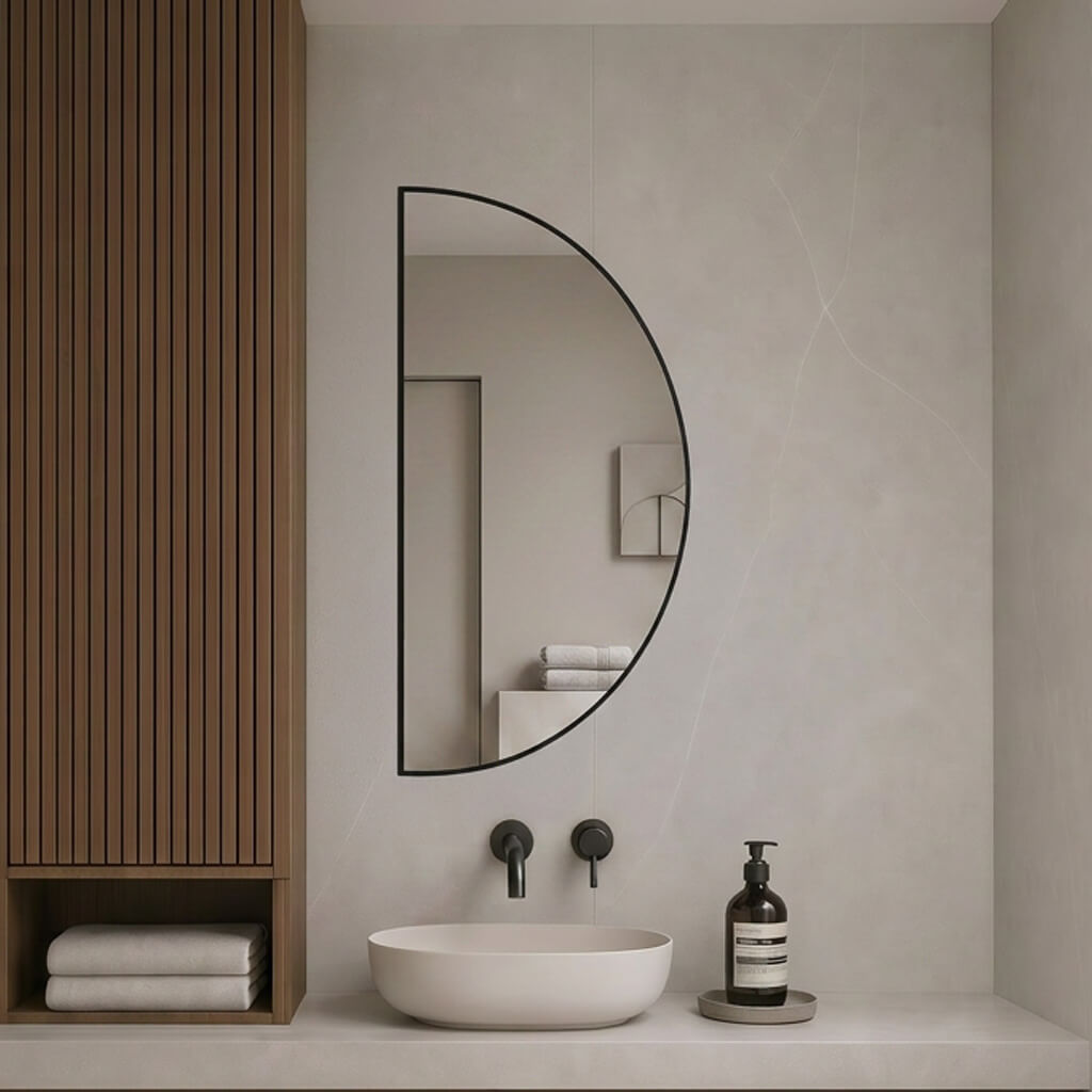 Baltica Design Aluma espejo 50x100 cm negro 5904107933719