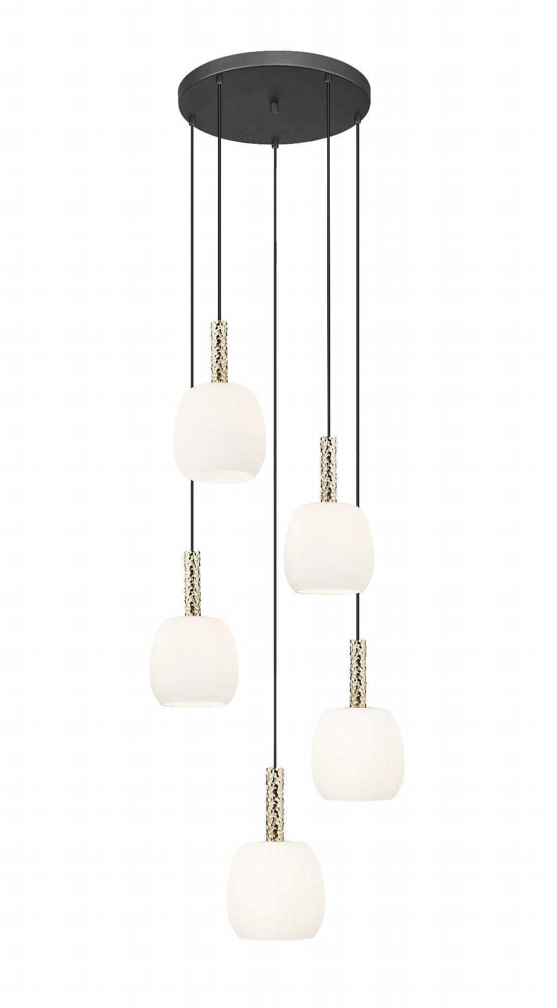 Zuma Line Calvo lámpara colgante 5x W negro-oro P0076-05G-P7AA