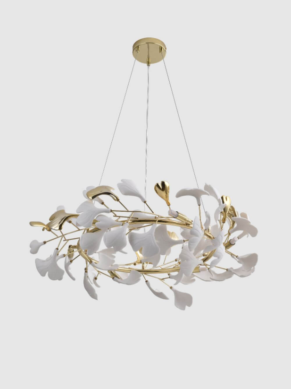 Zuma Line Leaf lámpara colgante 6x3.5 W oro MD2858-6AS-G