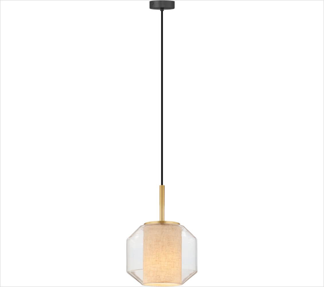 Zuma Line Solix lámpara colgante 1x25 W negro-oro DU32201/1L