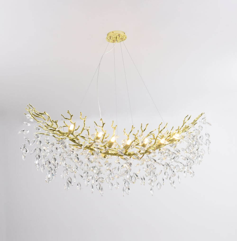 Zuma Line Cindy lámpara colgante x3.5 W transparente-oro MD4115-14I-G