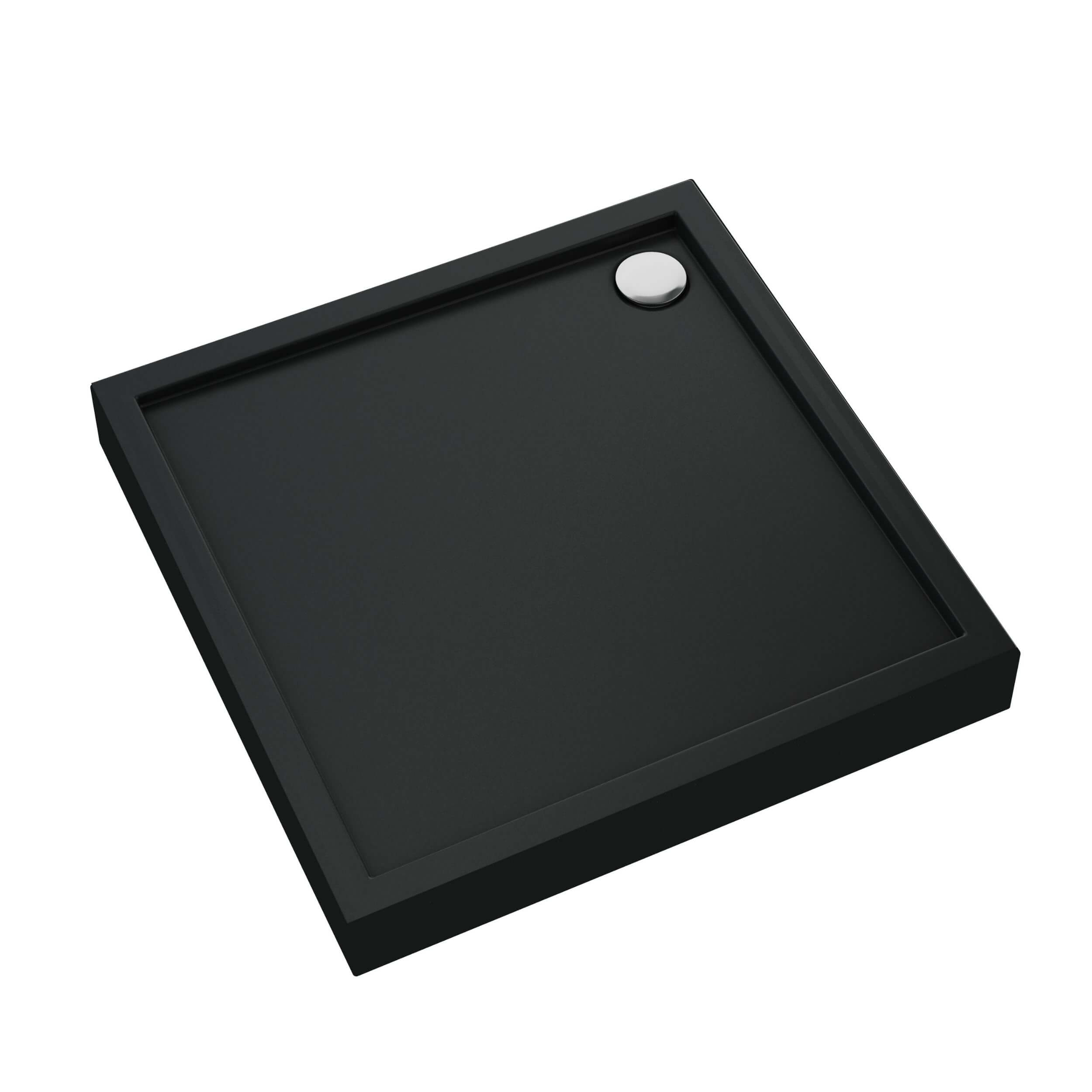 Schedpol Competia New Black Mat plato de ducha cuadrado 90x90 cm negro 3.4631/C/MG
