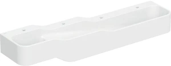 Geberit Bambini lavabo 180x39 cm rectangular clásico blanco brillante 502.978.00.1