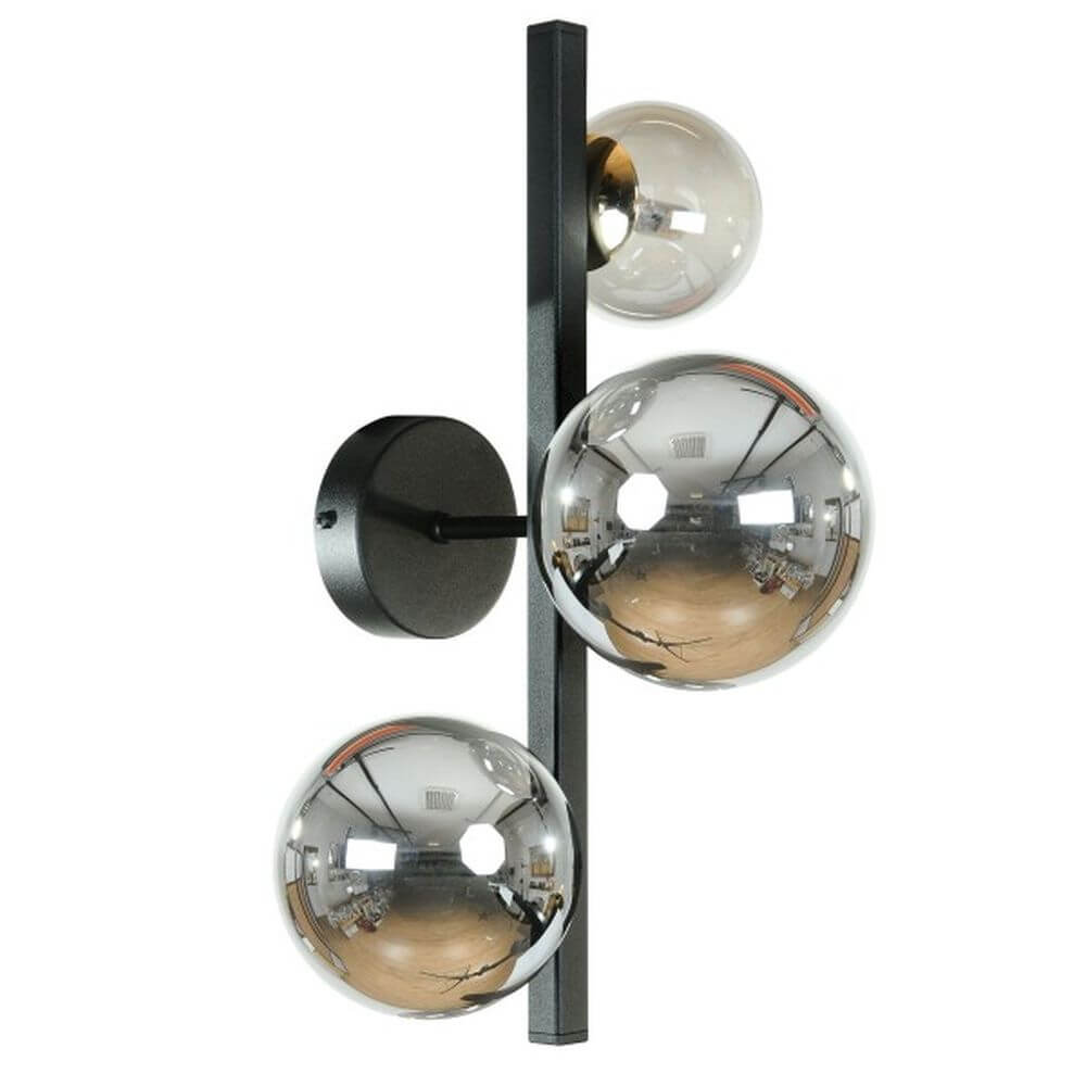 Zuma Line Serenity lámpara de pared 3x8 W negro-oro 1216