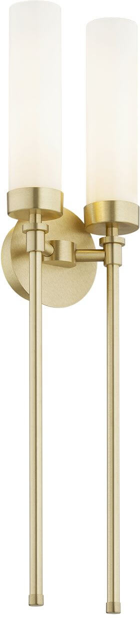 Argon Preston lámpara de pared 2x7 W blanco-latón 7290