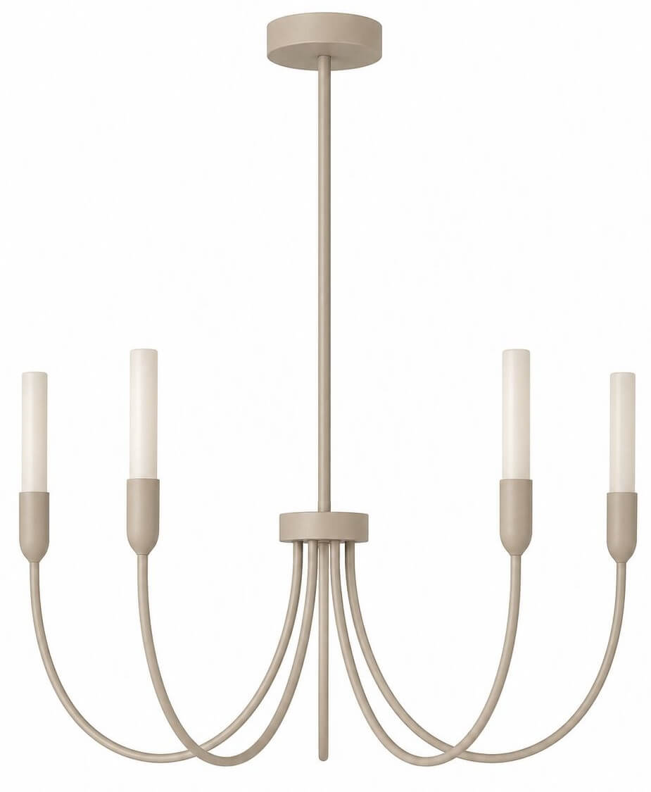 Argon Augustine lámpara colgante 5x6 W blanco-beige 2199
