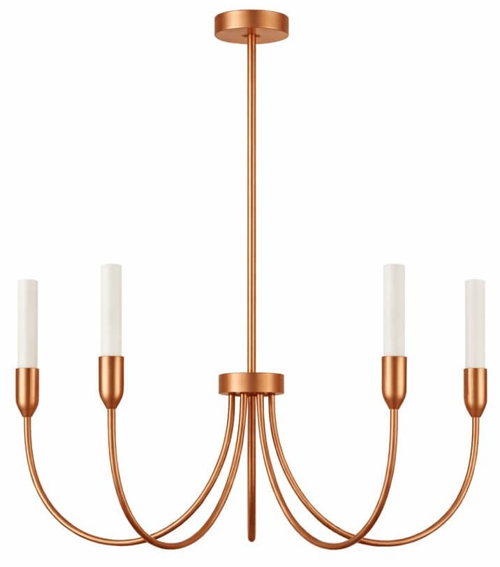 Argon Augustine lámpara colgante 5x6 W blanco-cobre 2202