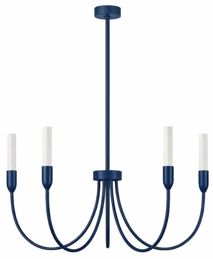 Argon Augustine lámpara colgante 5x6 W blanco-azul marino 2204