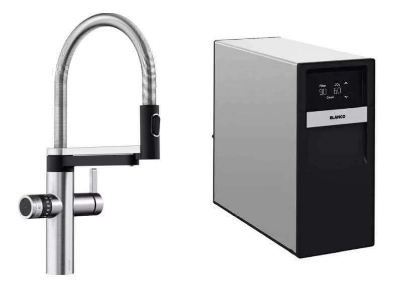 Conjunto concentrador Blanco Drink Soda 527633, grifo para filtro de agua Blanco Evol-S Pro 526254