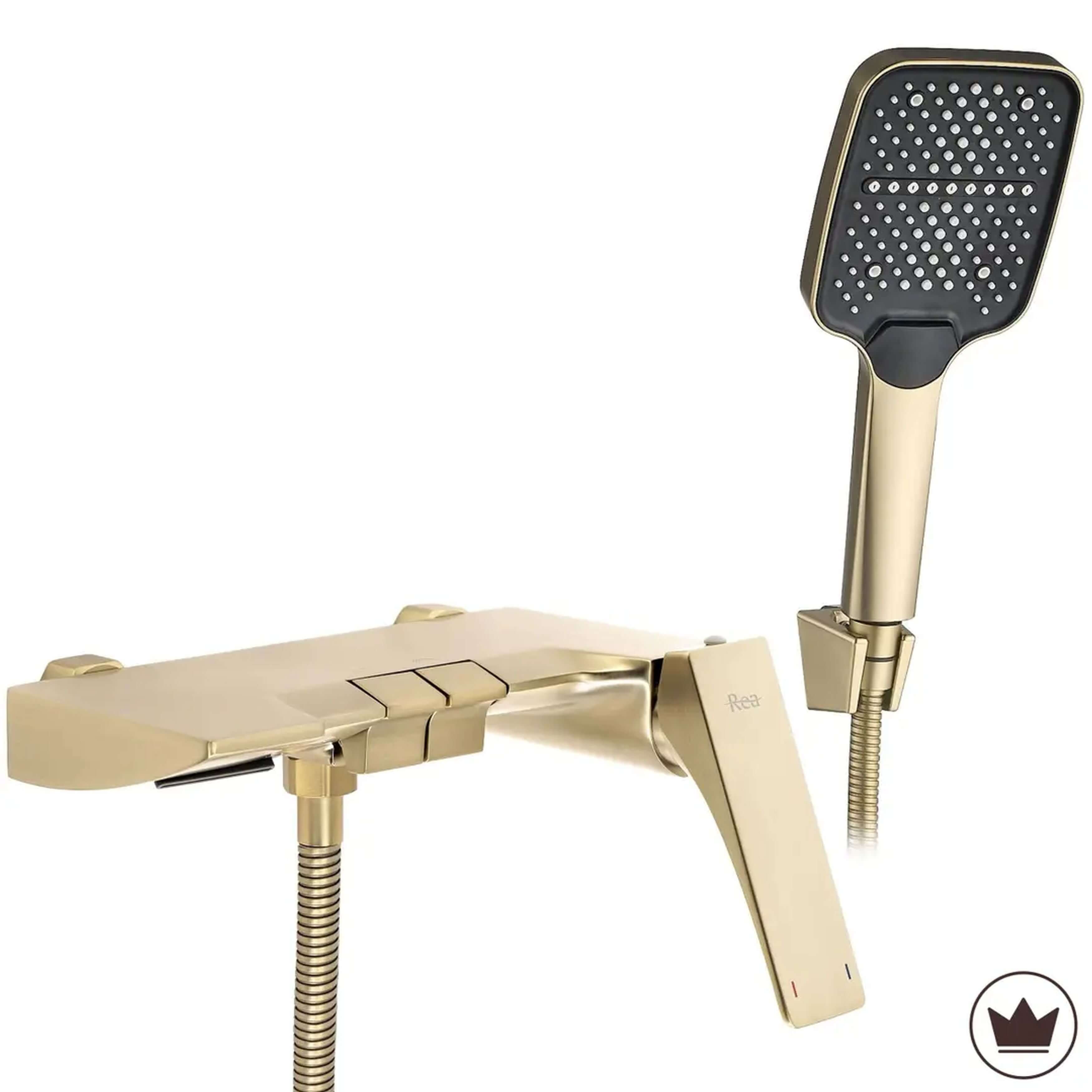 Rea Joe grifo de bañera y ducha a pared oro REA-B8992