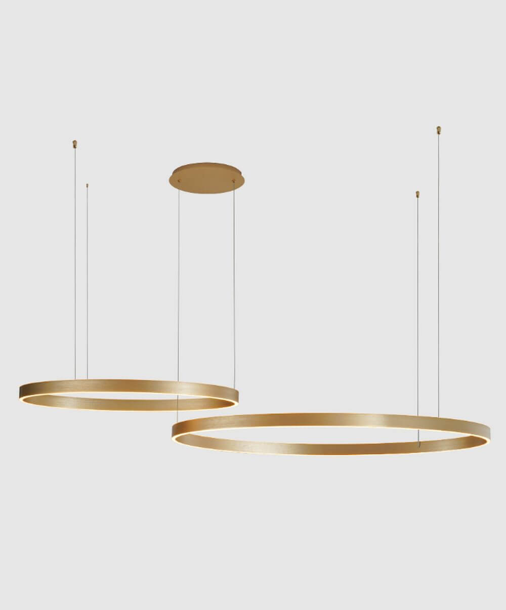 Zuma Line Isak lámpara colgante 2x100 W oro 250067-GD