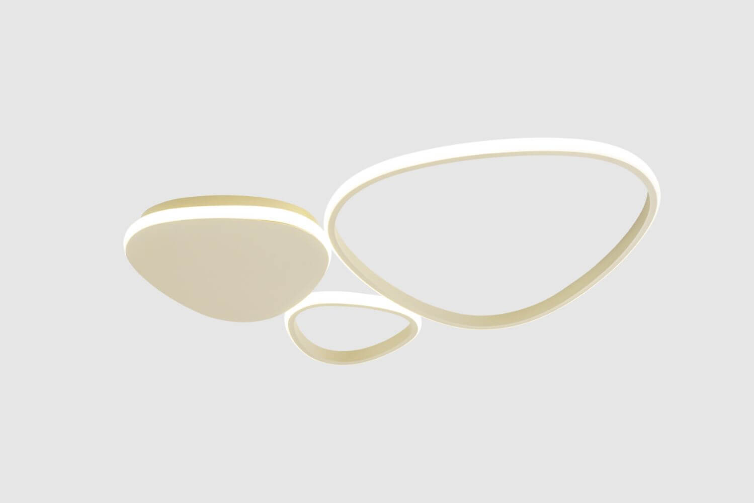 Zuma Line Huron lámpara de techo 3x30 W beige 2023519C3-BE