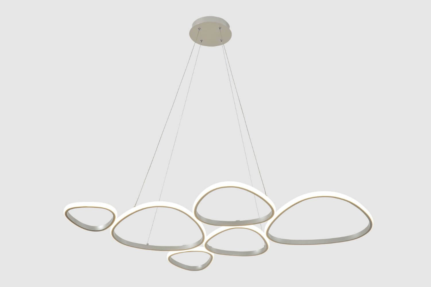 Zuma Line Huron lámpara colgante 6x58 W beige 2023519P6-BE