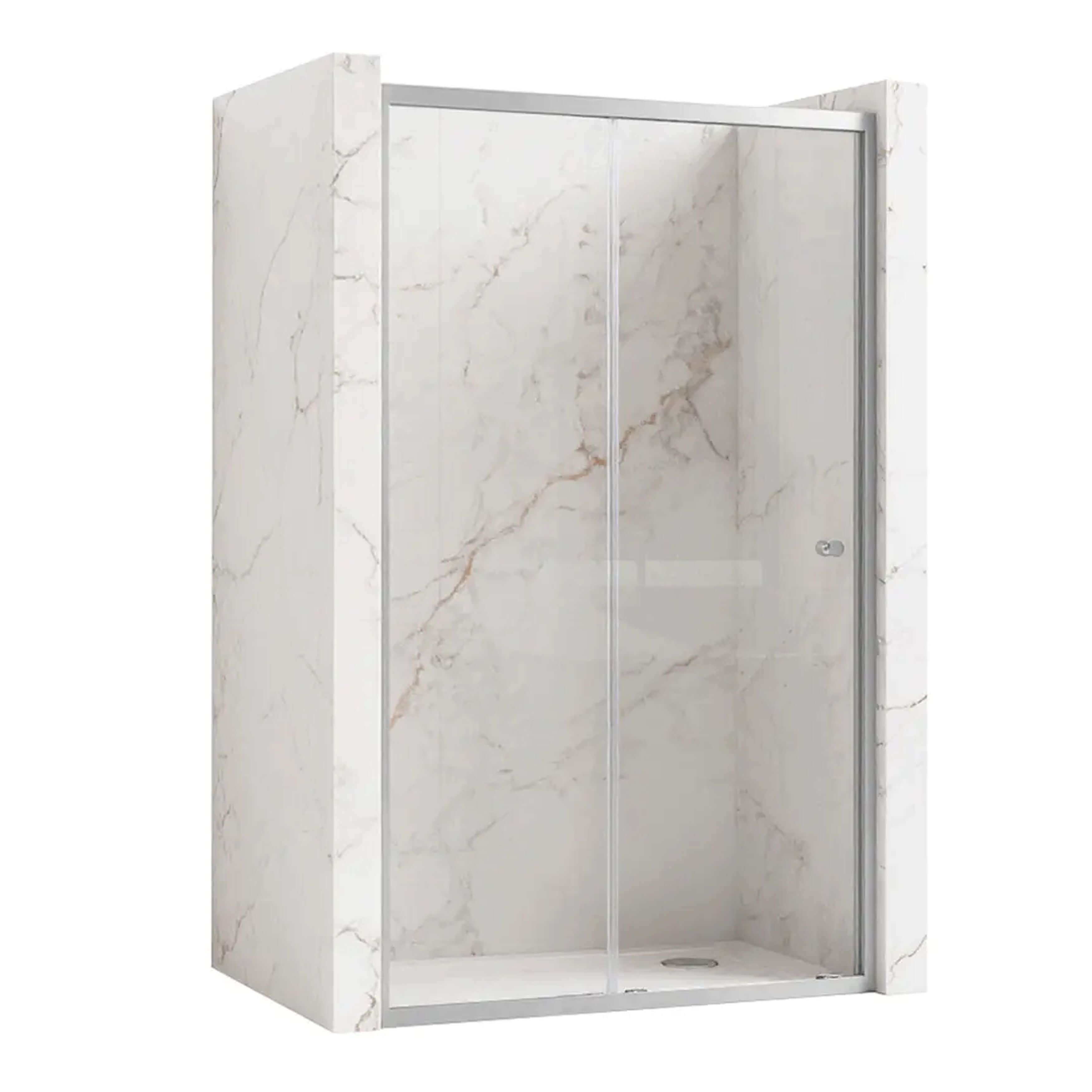 Rea Slide puerta de ducha 120 cm corredera cromo brillante/vidrio transparente REA-K0566
