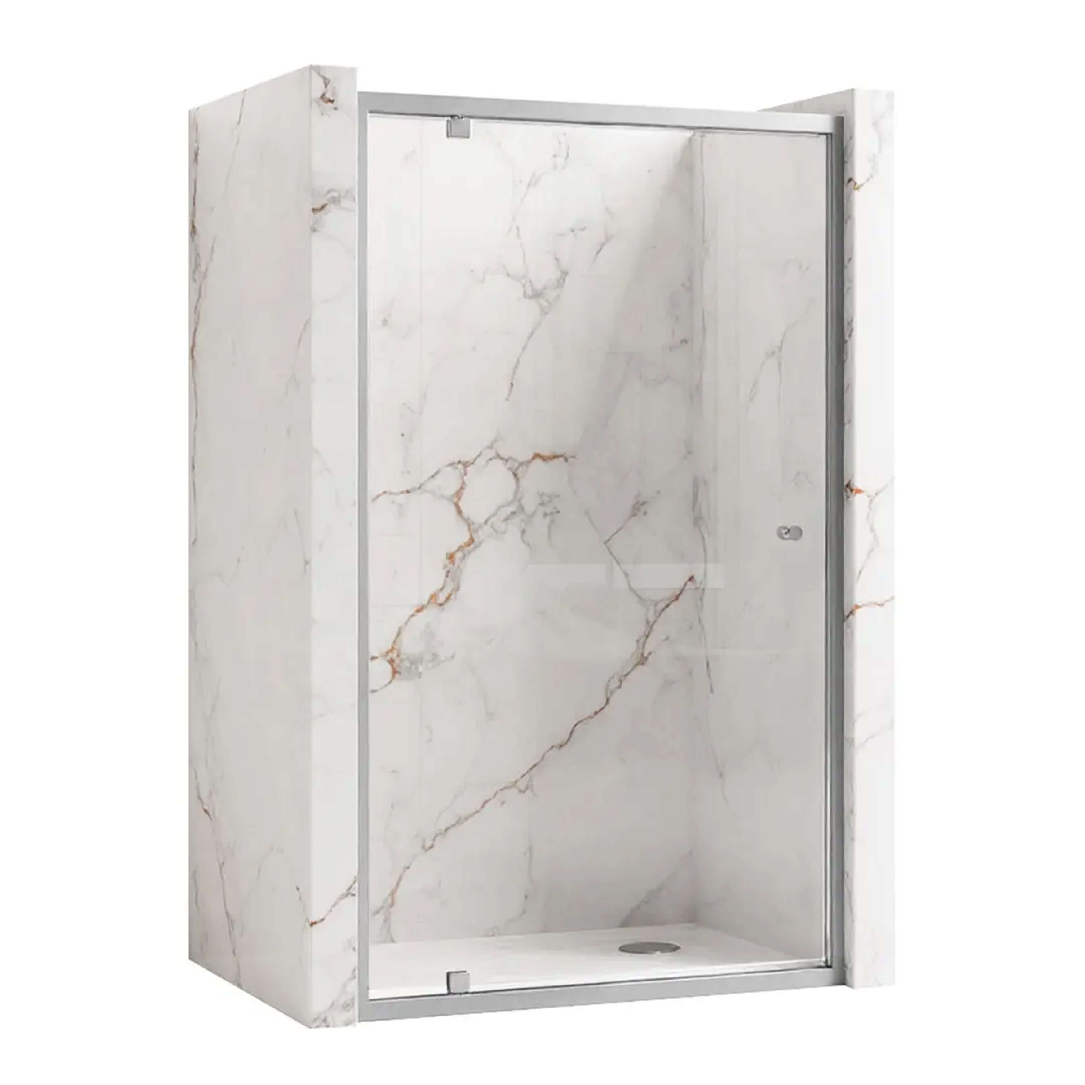Rea Primo Swing puerta de ducha 100 cm oscilante cromo brillante/vidrio transparente REA-K5057