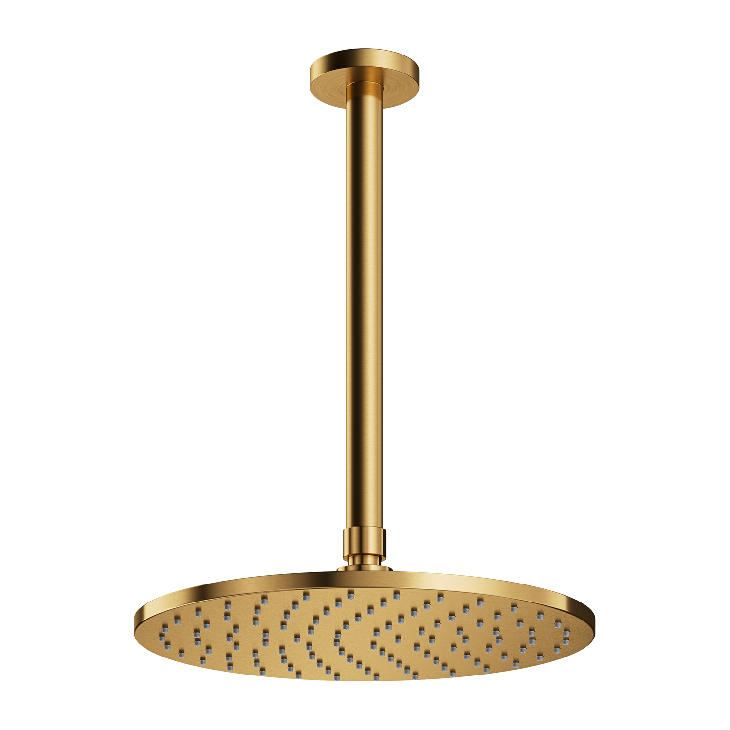 Omnires SlimLine brazo de ducha con efecto lluvia 25x25 cm circular oro WSSET1GLB