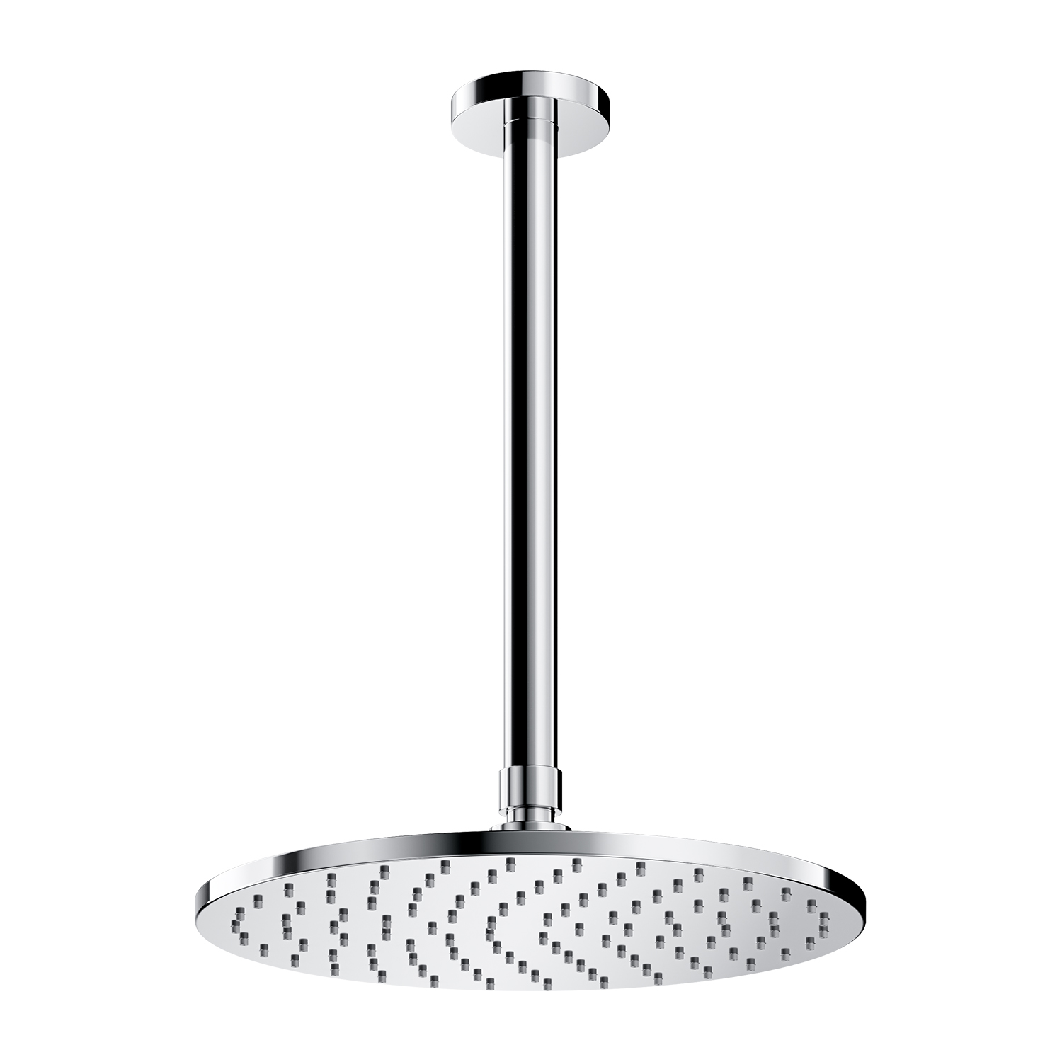 Omnires SlimLine brazo de ducha con efecto lluvia 25x25 cm circular cromo WSSET1CR