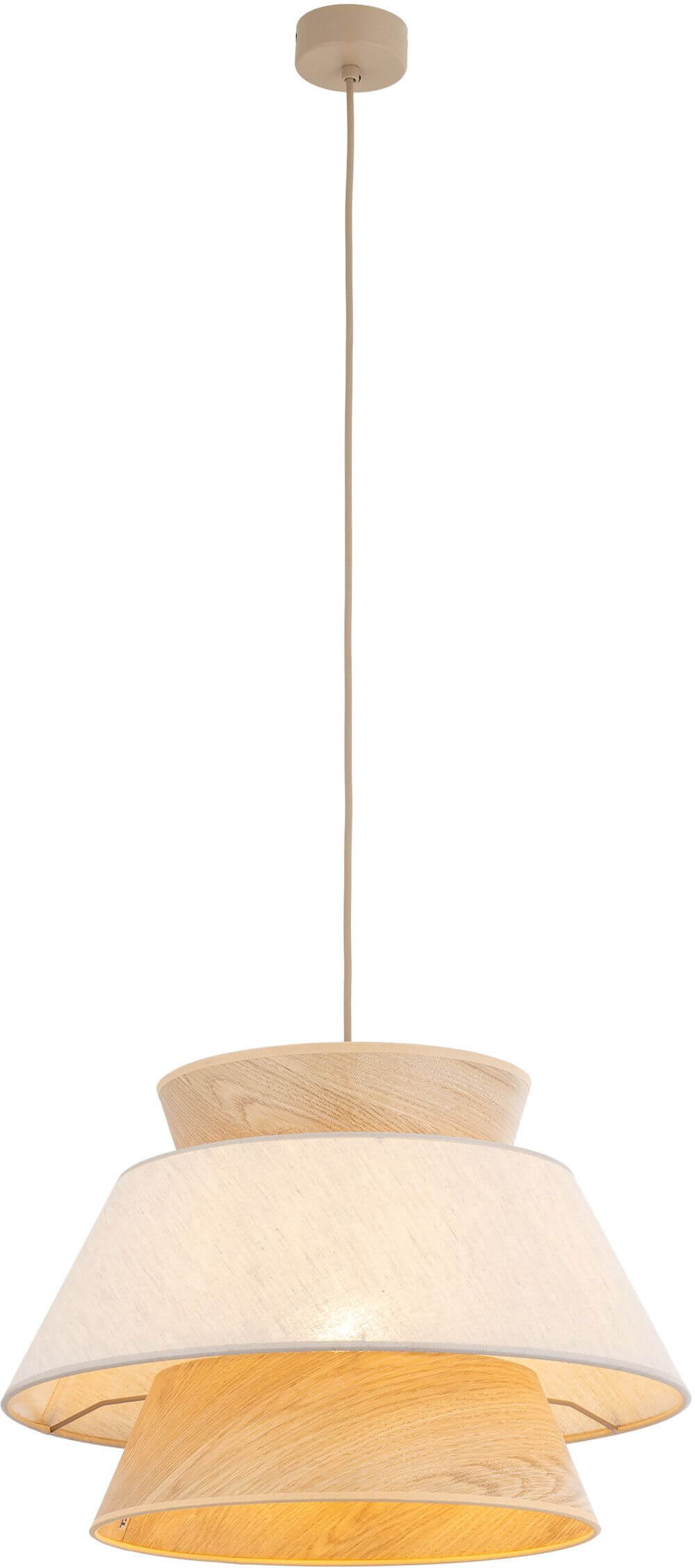 TK Lighting Kalum lámpara colgante 1x15 W beige 11782