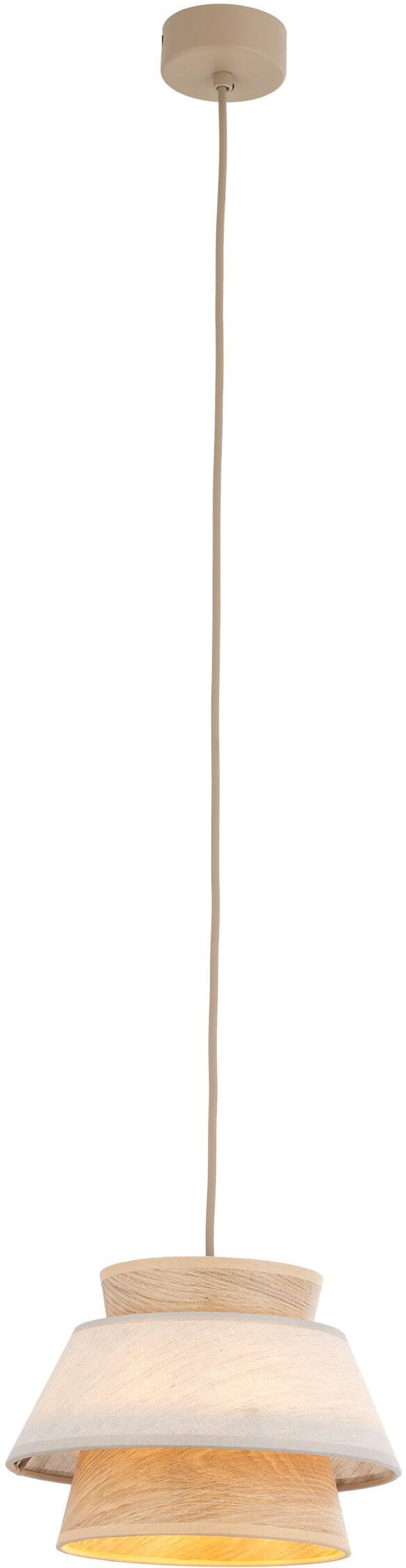 TK Lighting Kalum lámpara colgante 1x15 W beige 11781