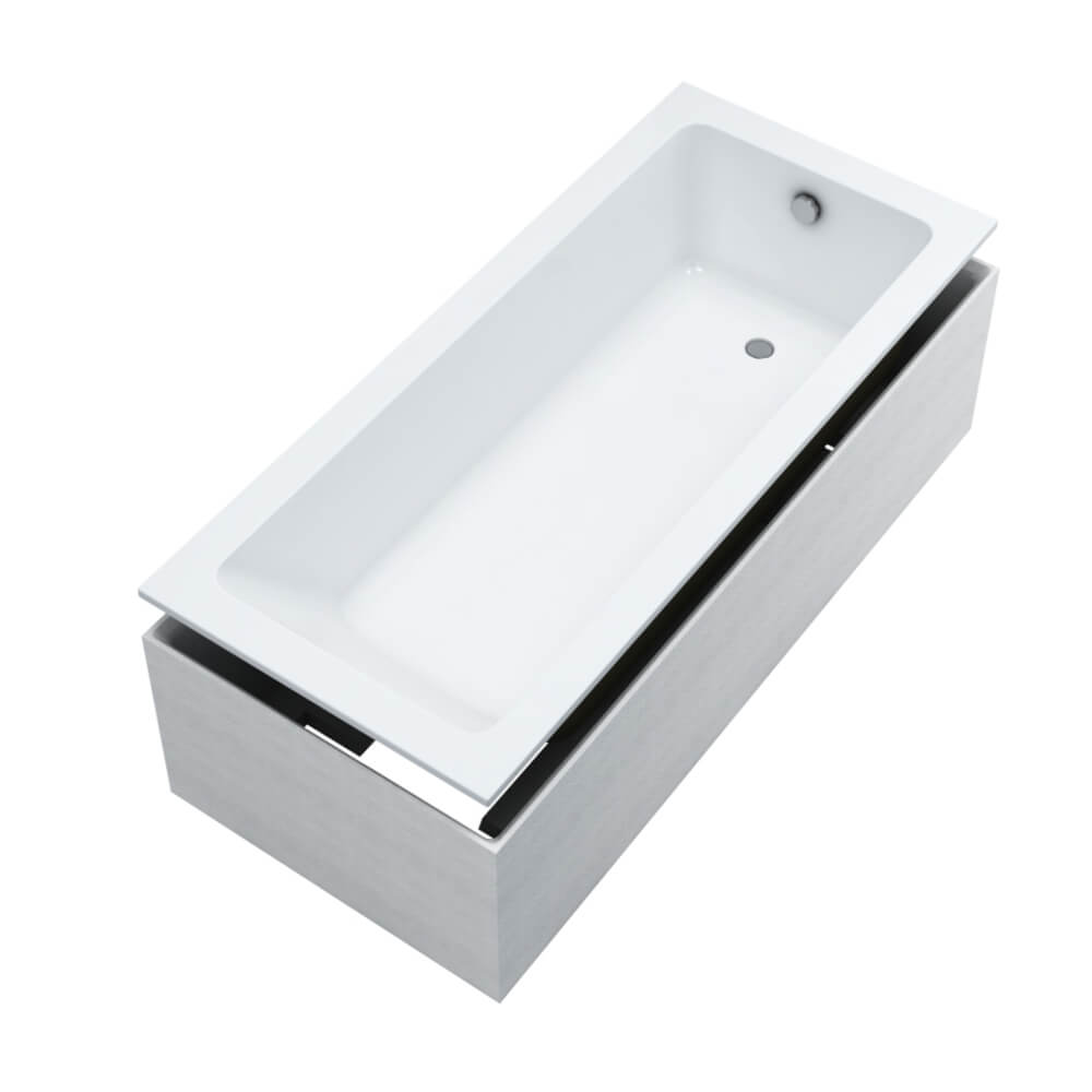 Schedline Fair Set bañera rectangular 150x75 cm blanco 3WSP.FS1P-15075