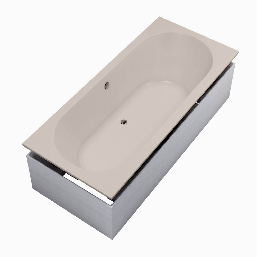 Schedline Celestia Cashmere Mat SET bañera rectangular 170x75 cm 3WSP.CS1P-17075/PK/MG