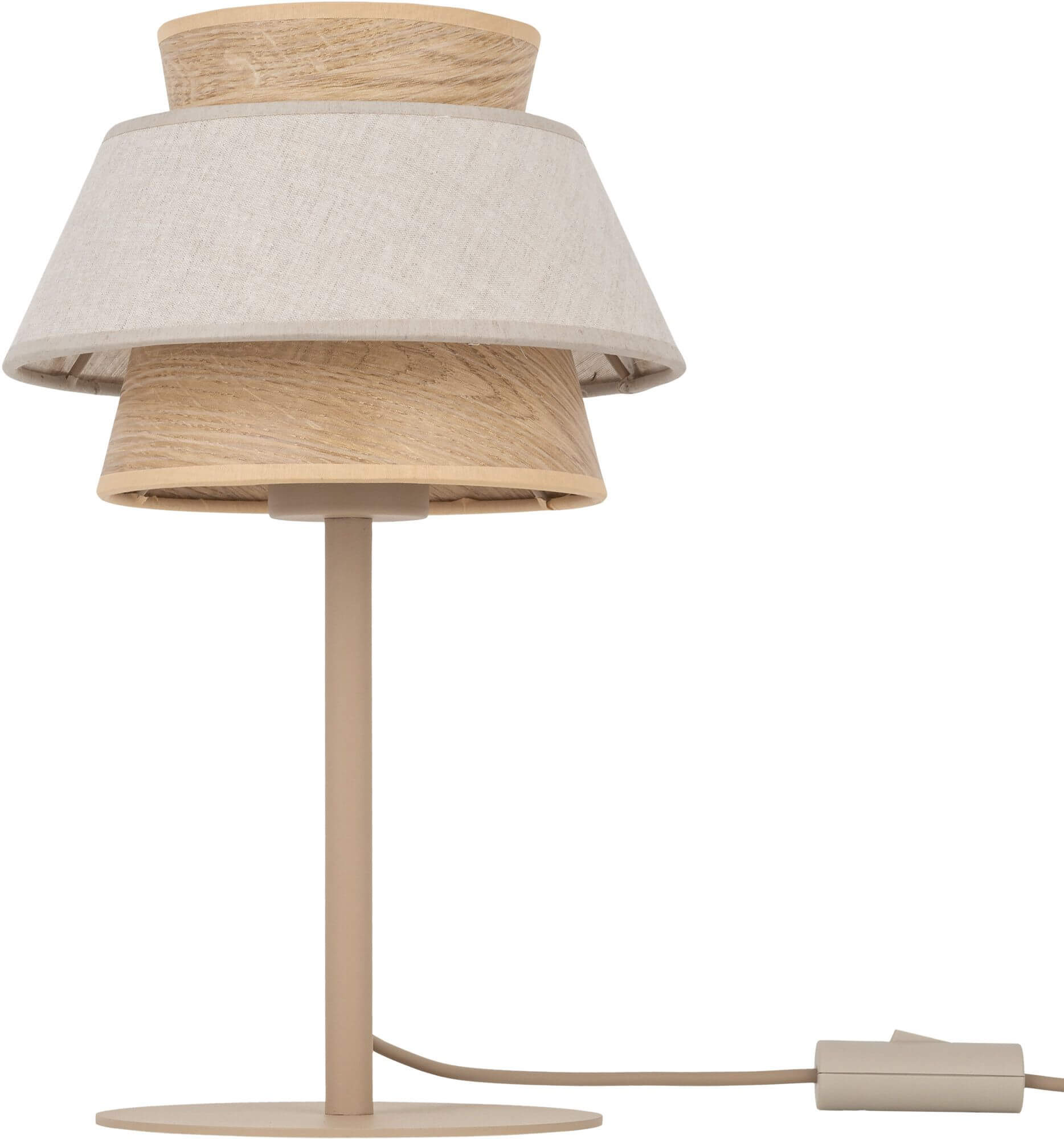 TK Lighting Kalum lámpara de sobremesa 1x15 W beige 16222