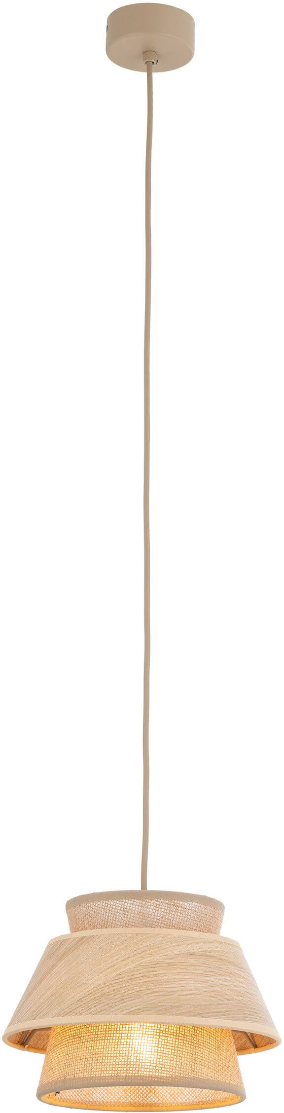 TK Lighting Kalum lámpara colgante 1x15 W beige 11783