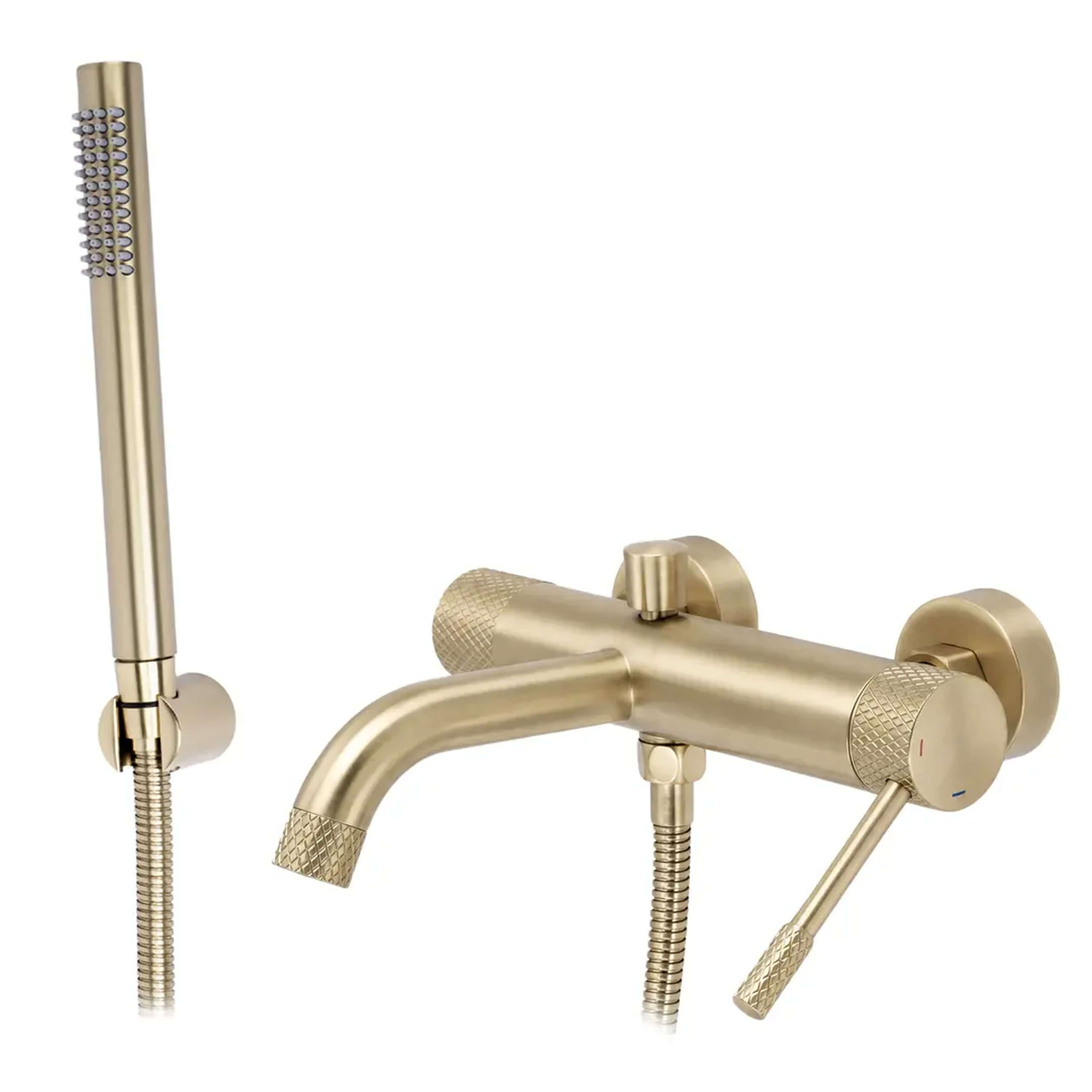 Rea Venti grifo de bañera y ducha a pared oro REA-B9798