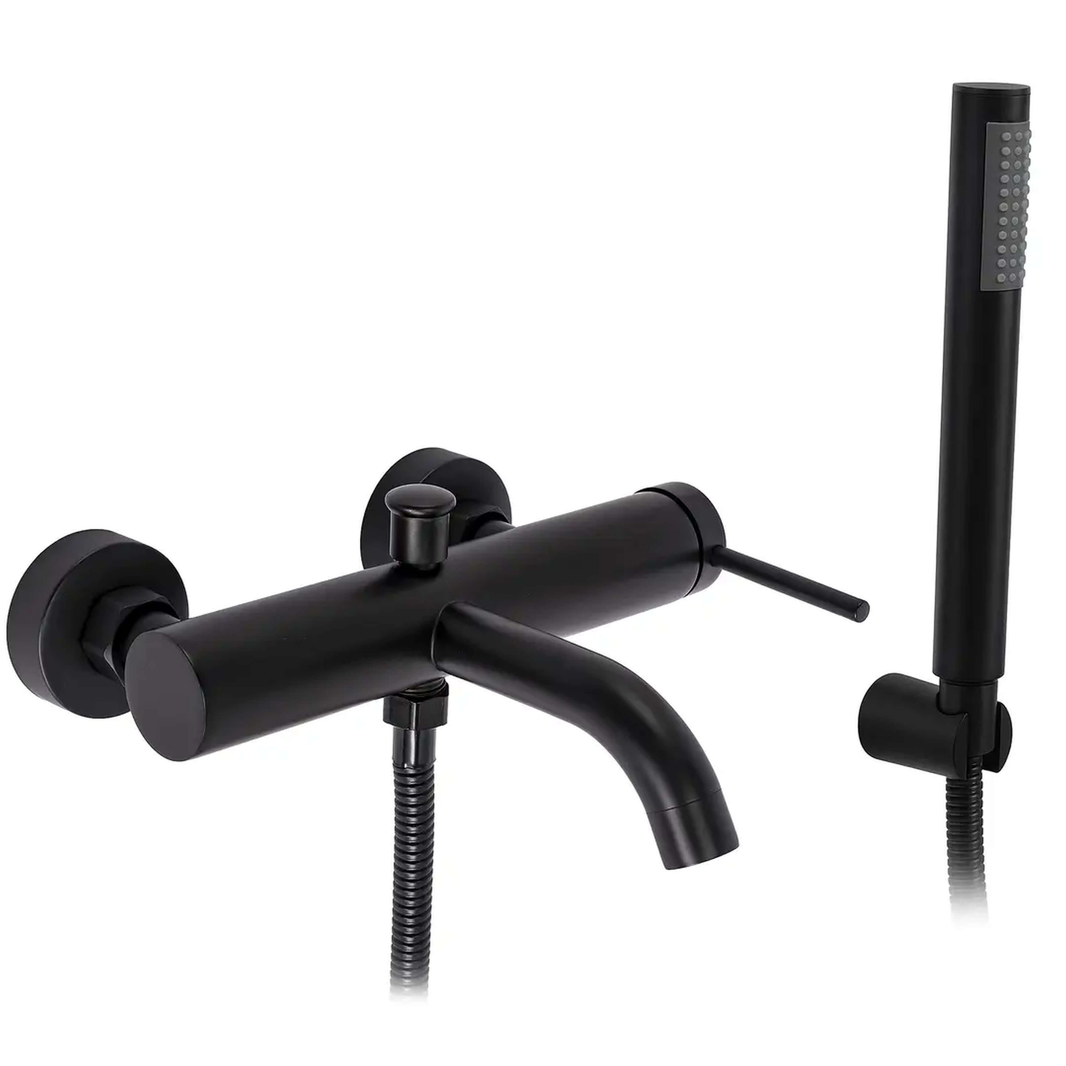 Rea Spot grifo de bañera y ducha a pared negro REA-B2080
