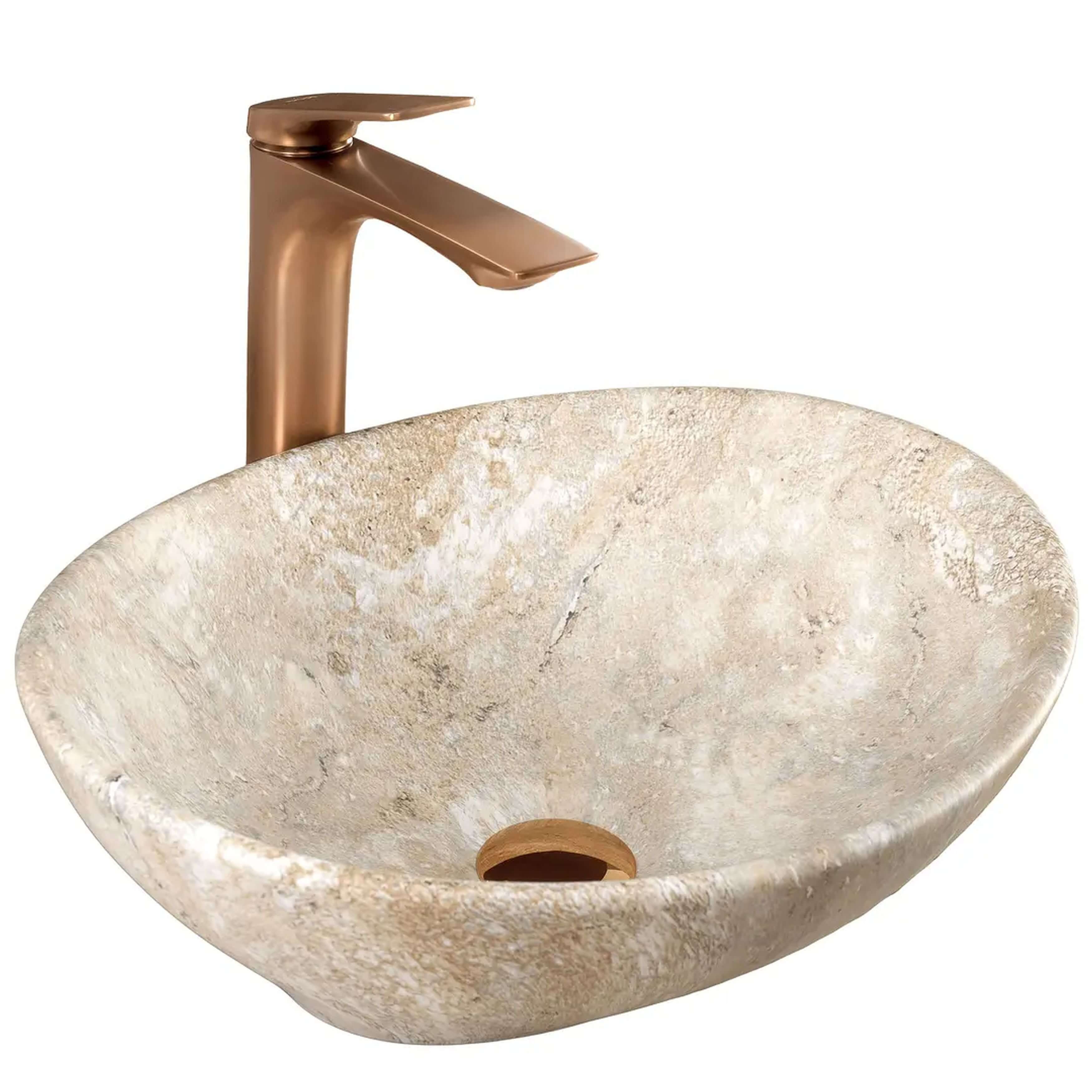 Rea Sofia lavabo 41x34.5 cm oval sobre encimera mate REA-U6361
