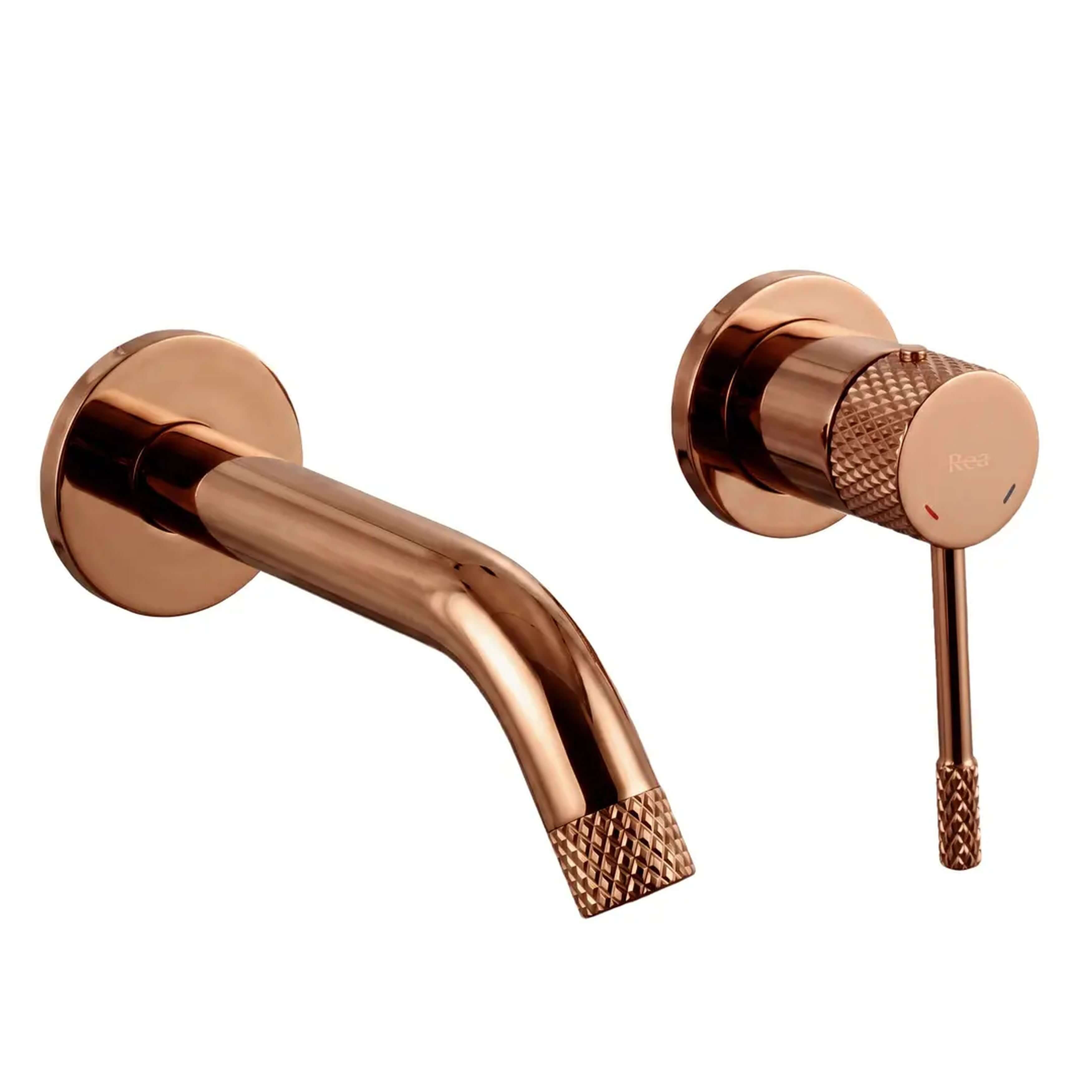 Rea Venti grifo para lavabo a pared cobre REA-B9640