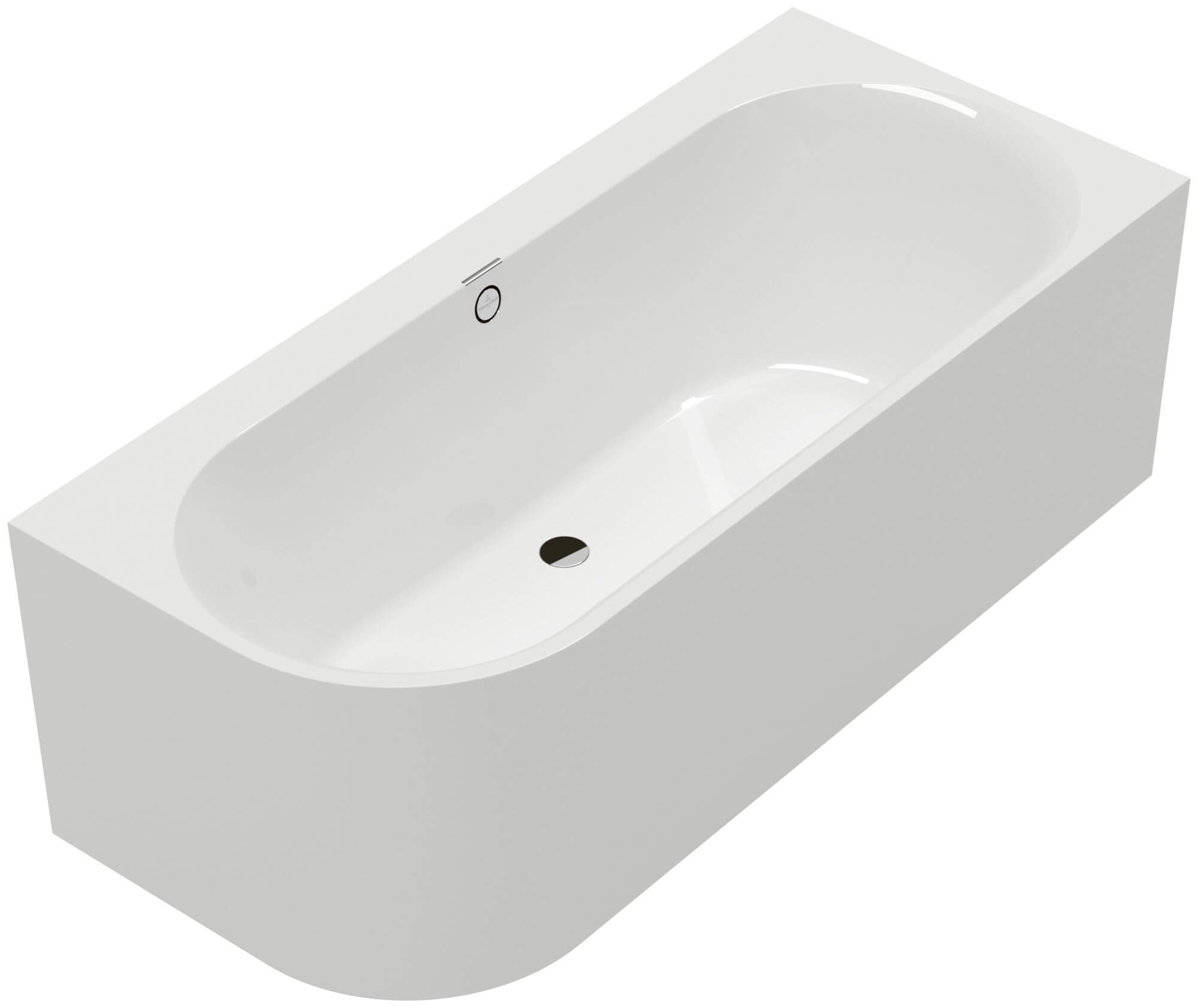 Villeroy & Boch Oberon 2.1 bañera de pared 180x80 cm blanco UBQ180OBN9CR00VD01