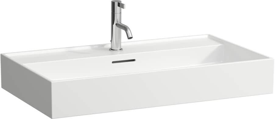 Laufen Kartell lavabo 80x46 cm rectangular clásico blanco brillante H8163360001041