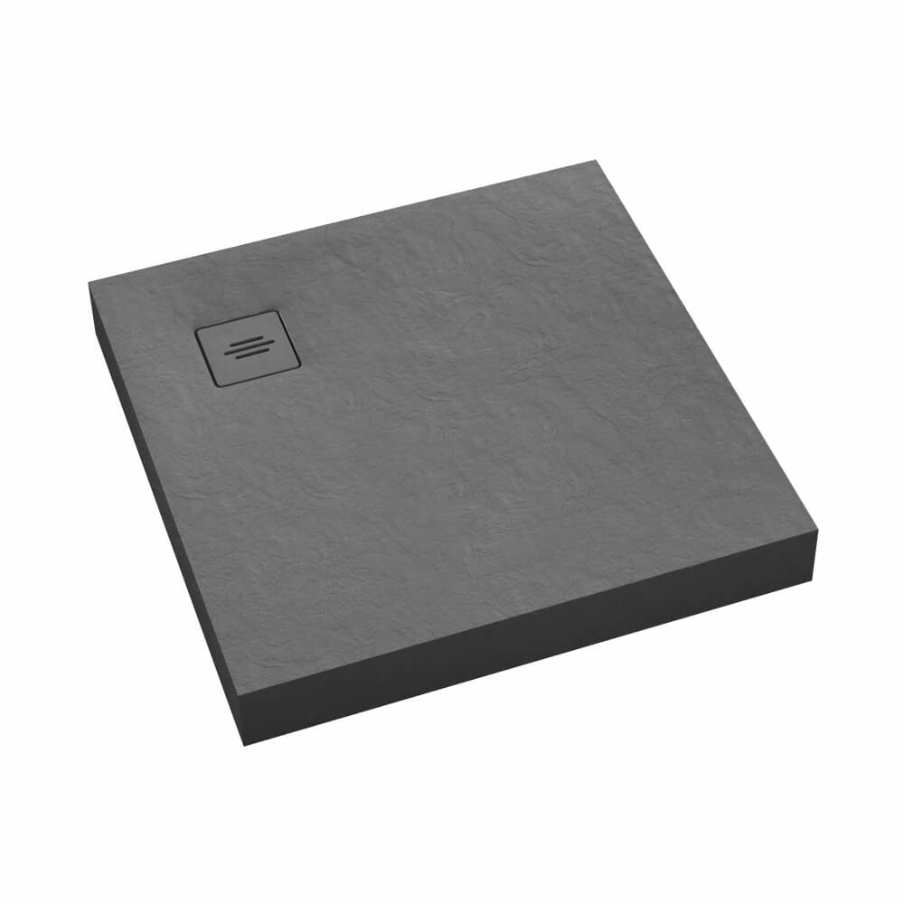 Schedline NonLimits Grey Stone plato de ducha cuadrado 90x90 cm gris 3ST.N1K-9090/S/ST-M1/S/ST