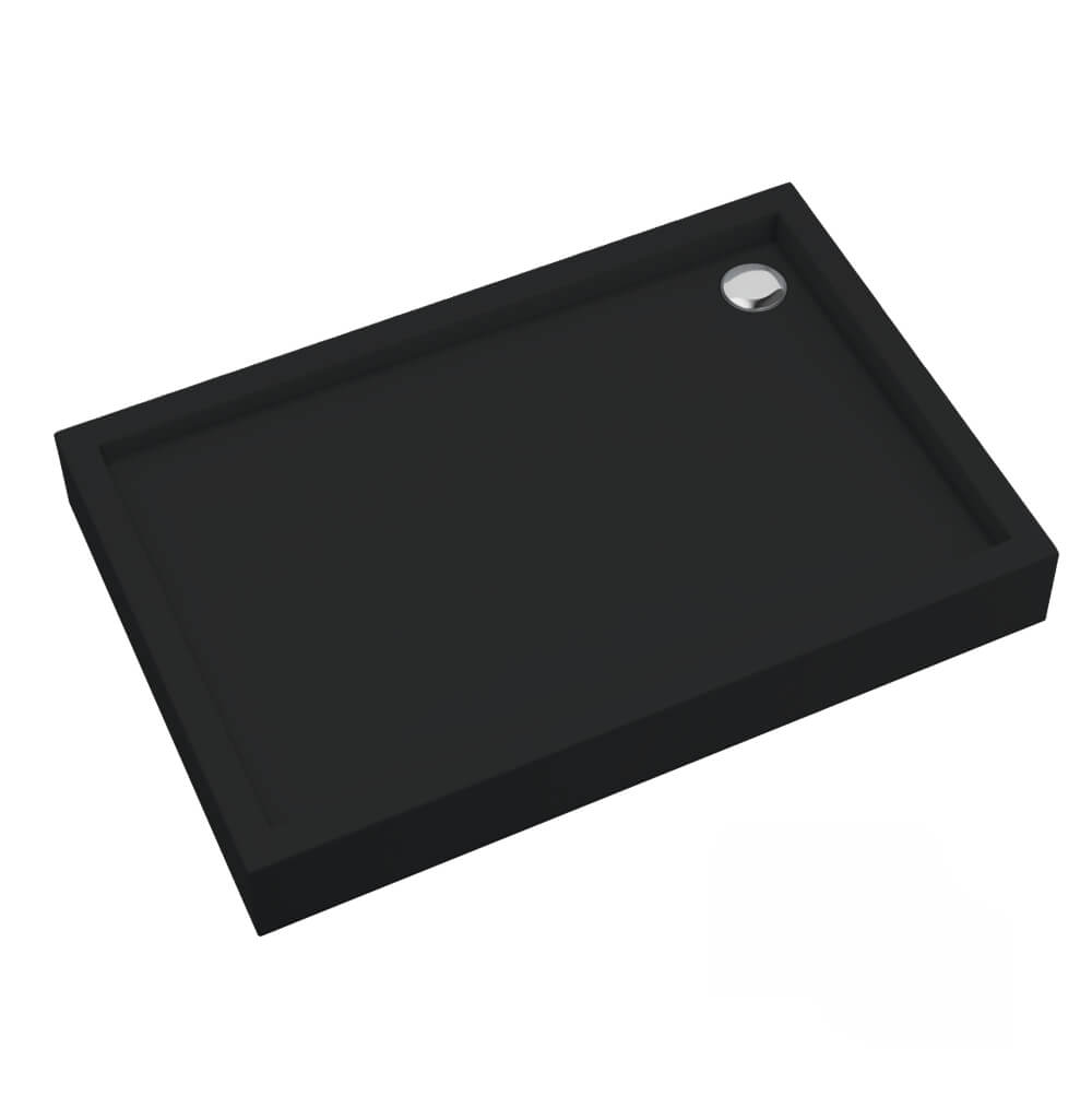 Schedline Cameron Black Mat plato de ducha rectangular 120x90 cm negro 3ST.C1P-90120/C/MG