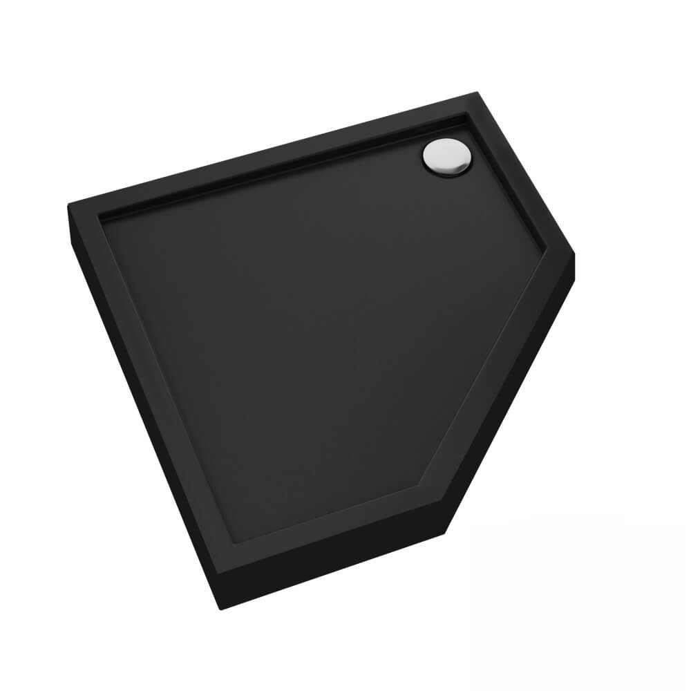 Schedline Cameron Black Mat plato de ducha pentagonal 80x80 cm negro 3ST.C1PK-8080/C/MG