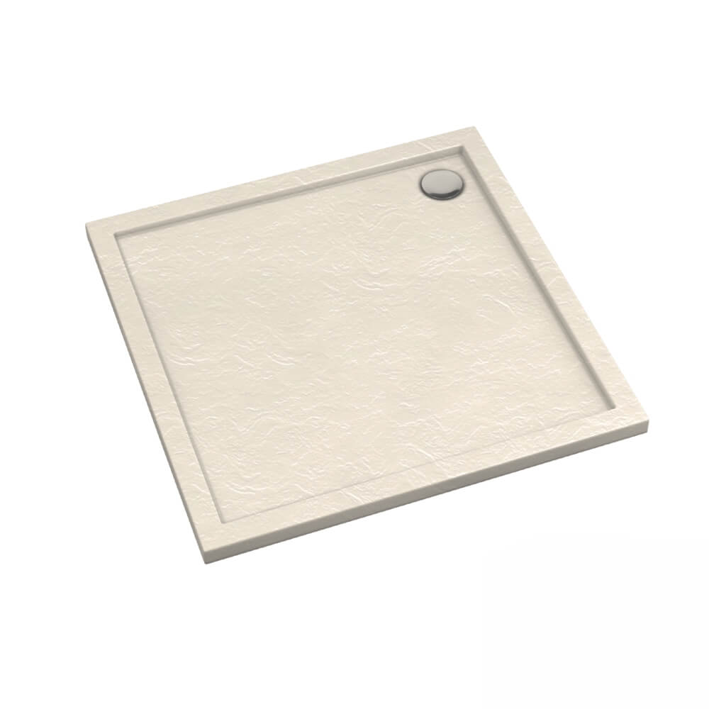Schedline Sharper Cashmere Stone plato de ducha cuadrado 80x80 cm beige 3S.S1K-8080/PK/ST