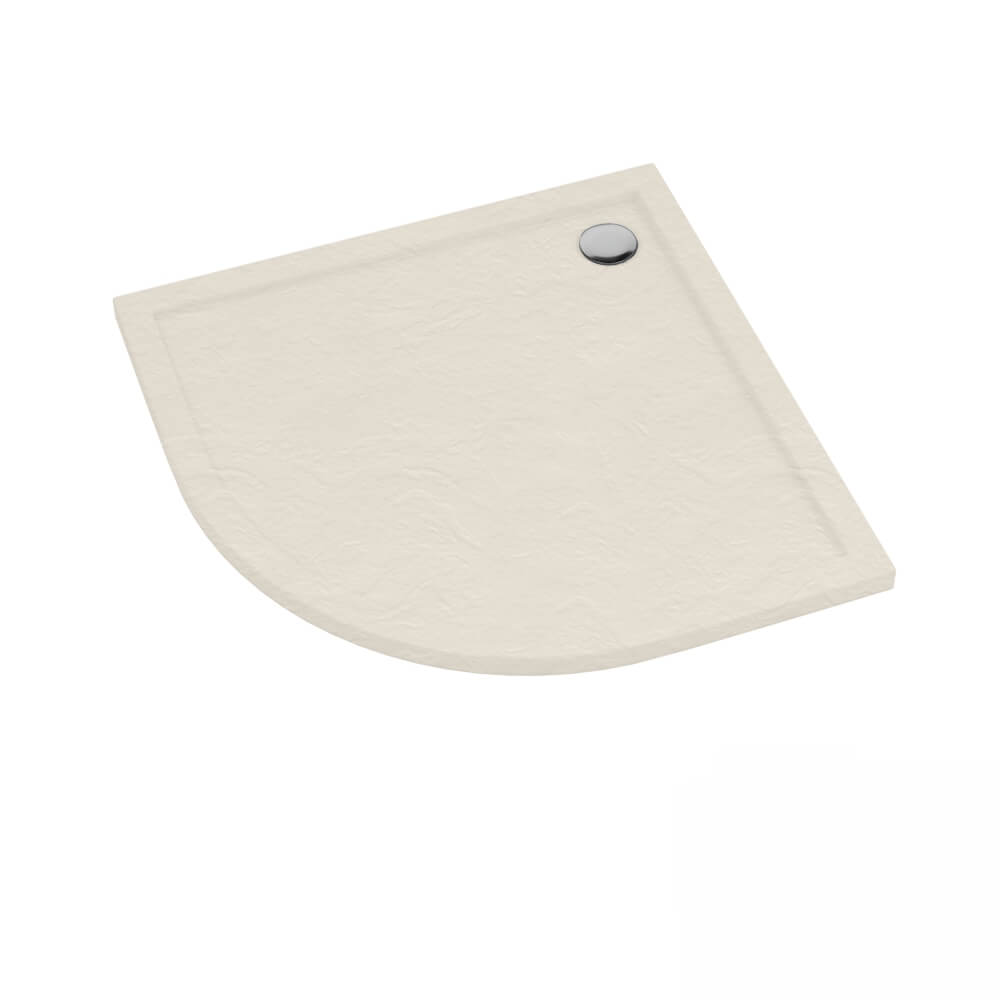 Schedline Sharper Cashmere Stone plato de ducha semicircular 90x90 cm beige 3S.S1O-9090/PK/ST