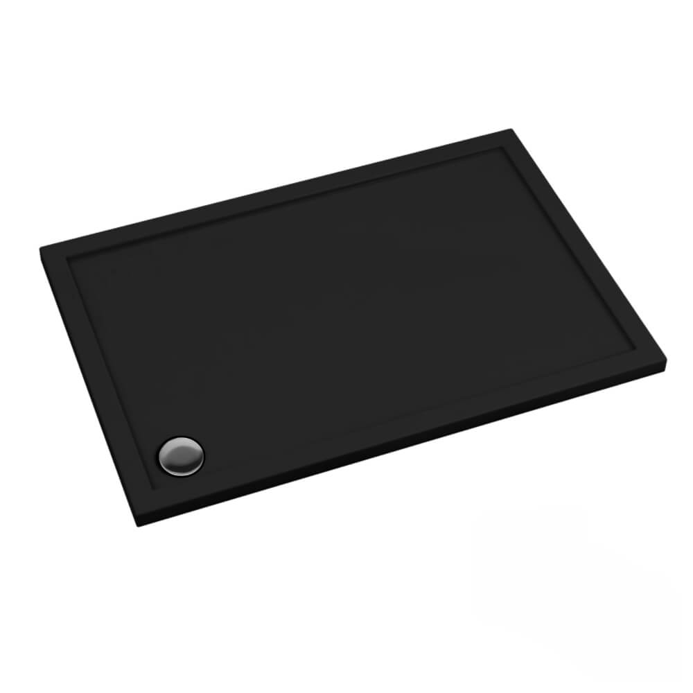 Schedline Sharper Black Mat plato de ducha rectangular 120x70 cm negro 3S.S1P-70120/C/MG