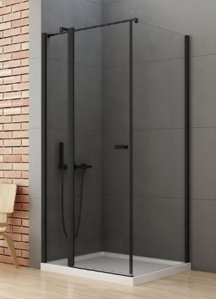 New Trendy New Soleo Black cabina de ducha 100x70 cm rectangular negro /vidrio transparente K-0682-WP