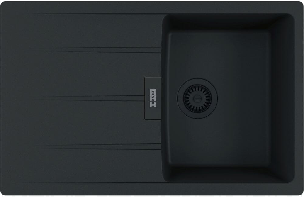 Franke Centro fregadero de granito 78x50 cm negro 114.0757.390